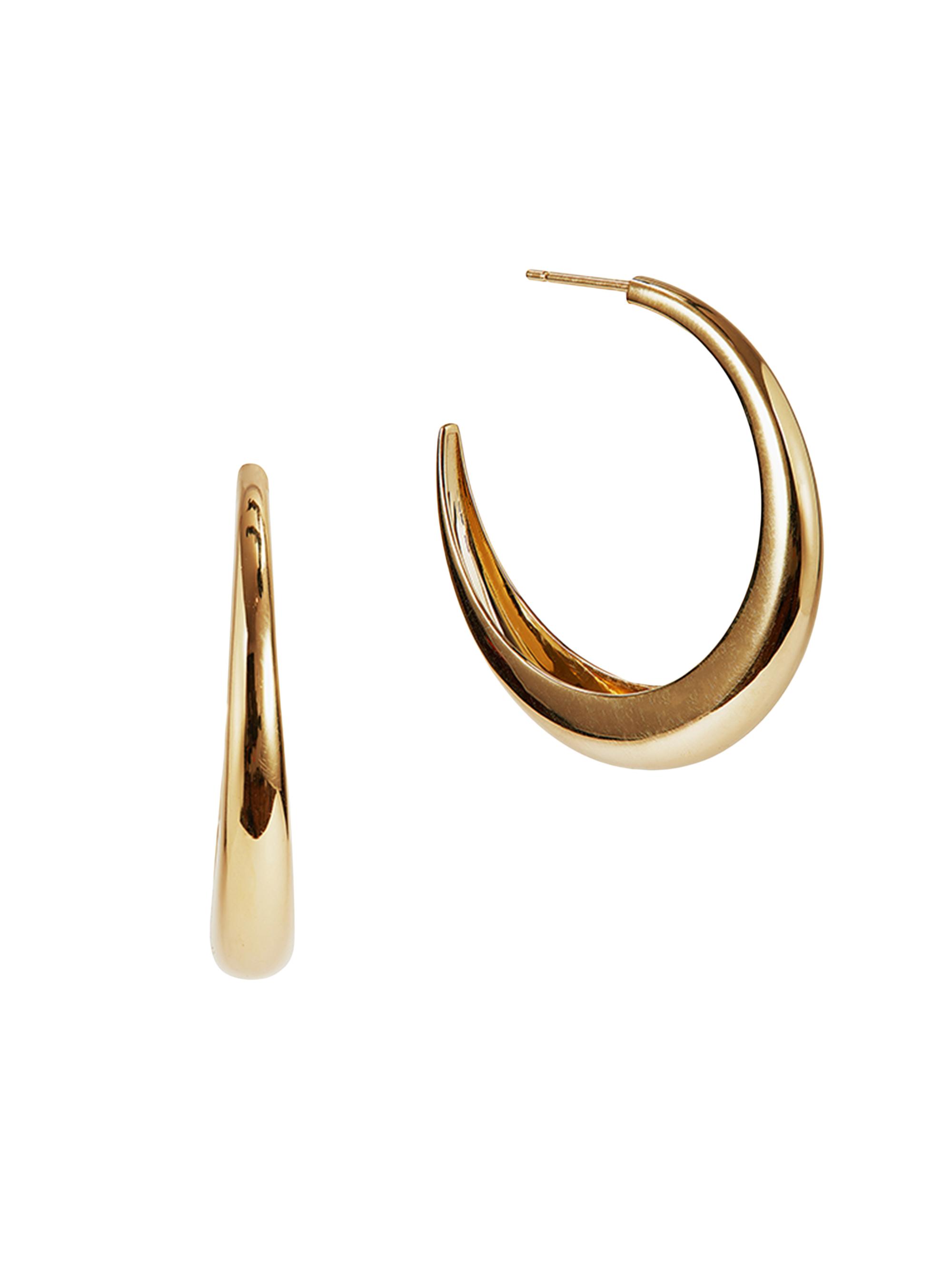 Otiumberg Women's 14K-Yellow-Gold Vermeil Graduated Hoop Earrings - Gold Vermeil
