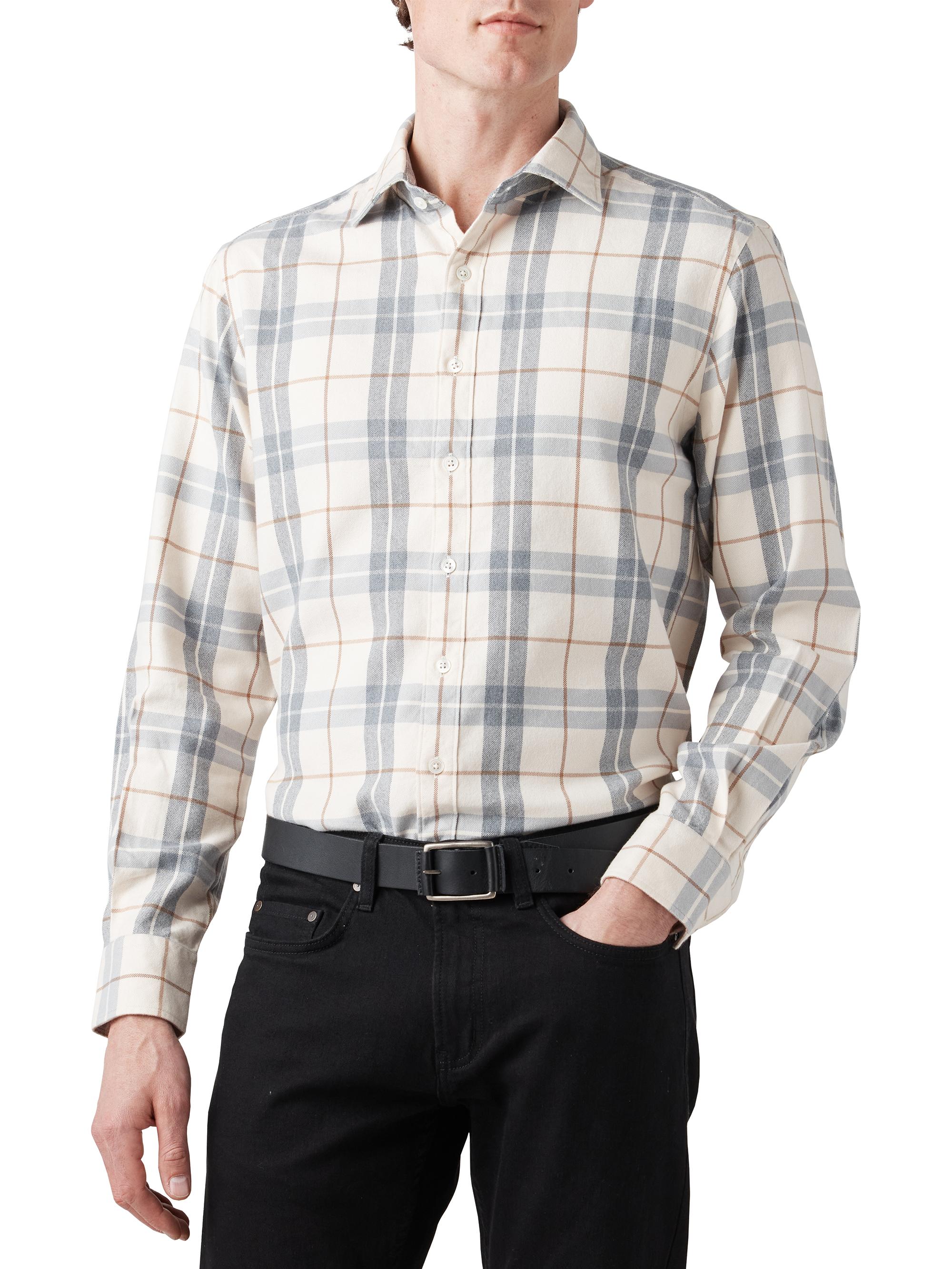 Rodd & Gunn Men's Arnold Valley Plaid Shirt - Cream