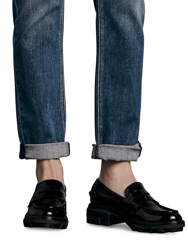Shop rag & bone Shiloh Patent Leather Loafers | Saks Fifth Shop rag & bone Shiloh Patent Leather Loafers | Saks Fifth