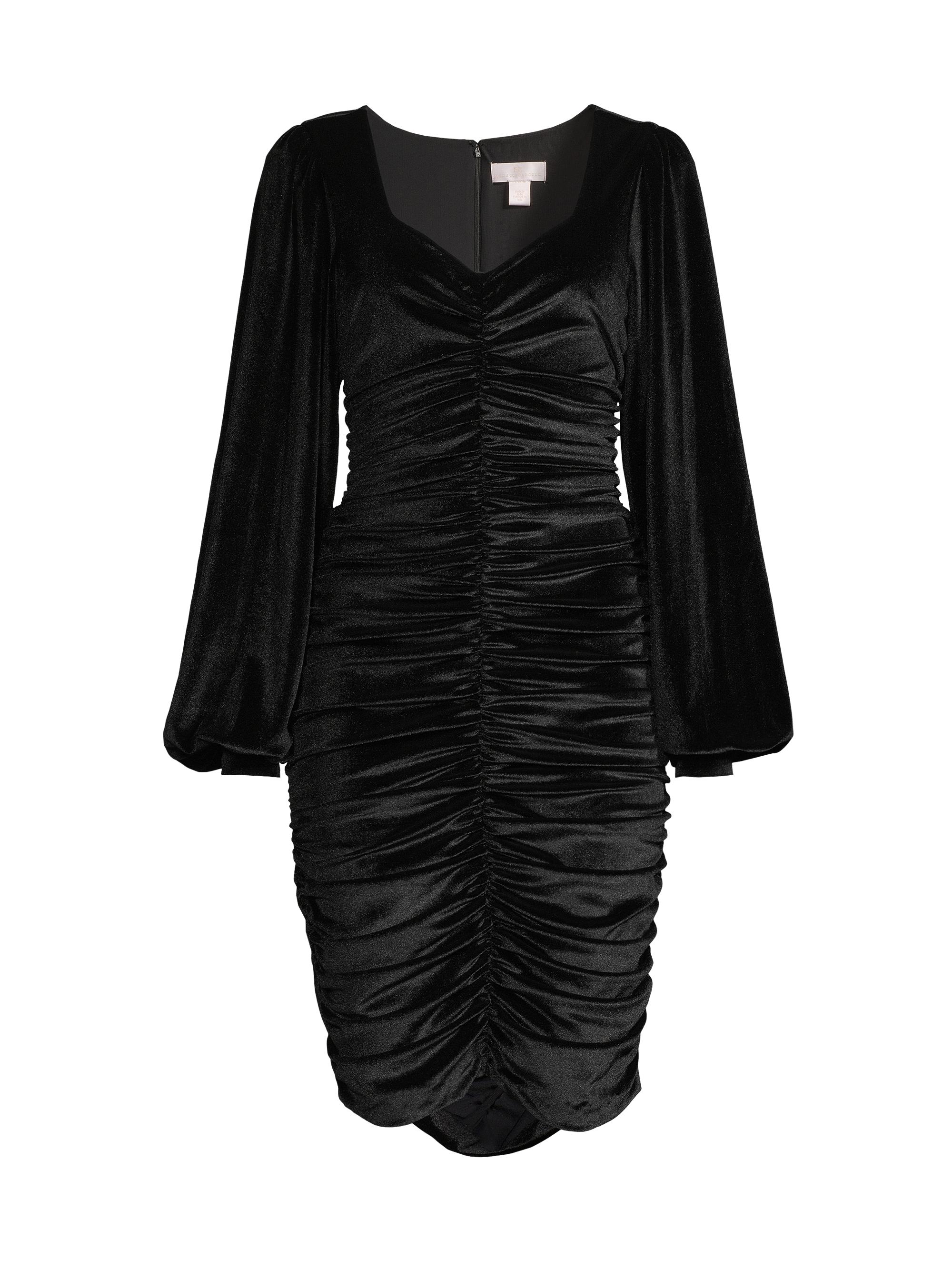 Rachel Parcell Ruched Velvet Knee-Length Dress Saks Fifth Avenue