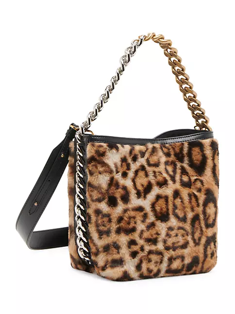 Jean Faux Leather Tote, Leopard Crossbody And Coin Purse - Dark