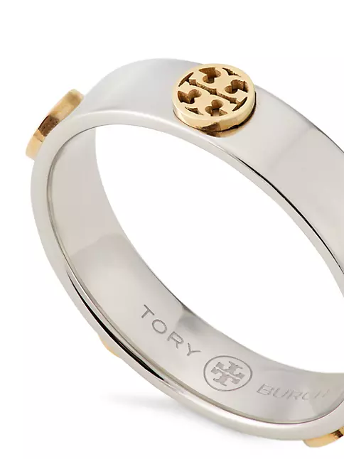 Tory Burch Miller Double-T Logo Ring