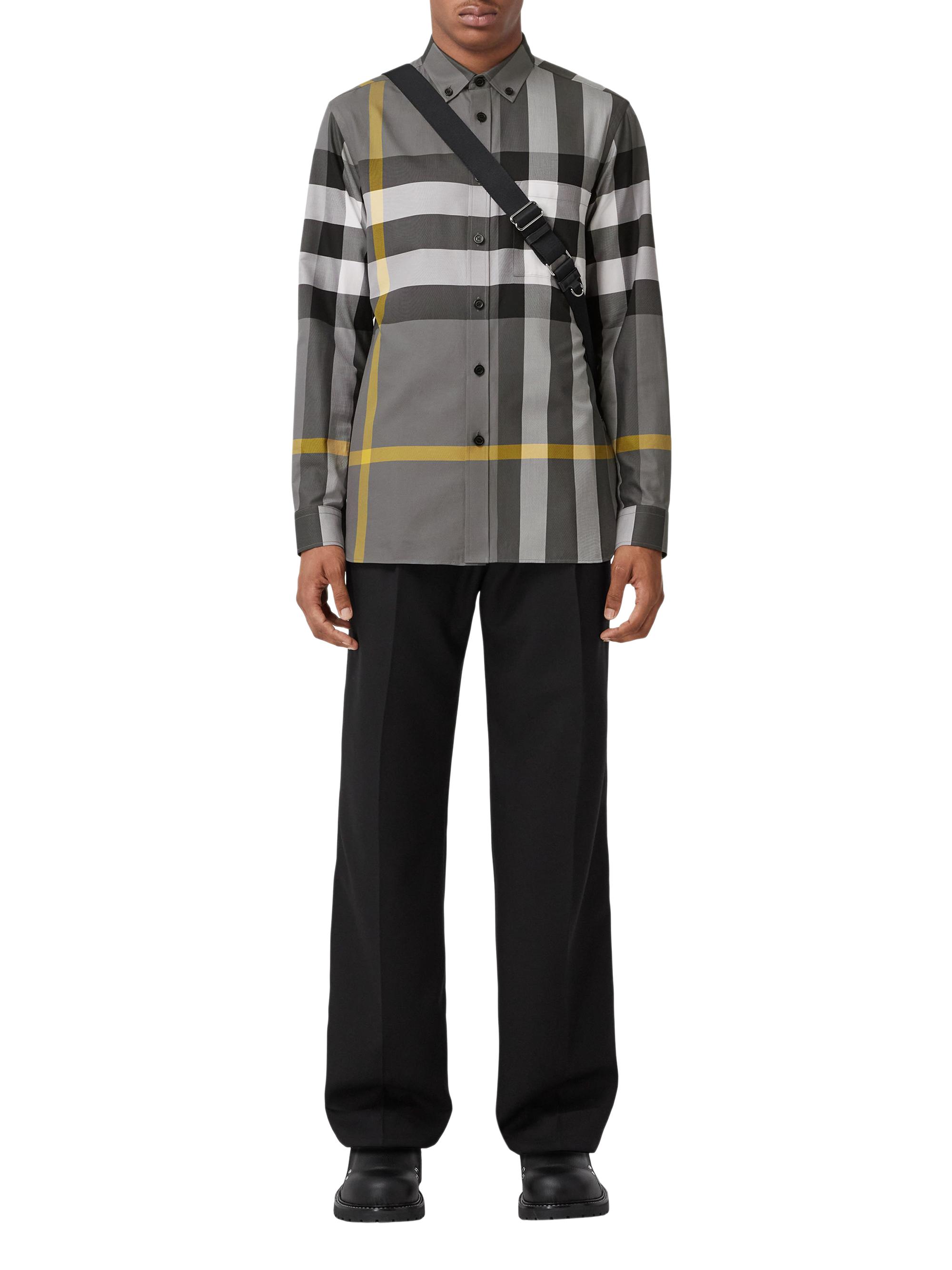 Shop Burberry Somerton Check Shirt | Saks Fifth Avenue