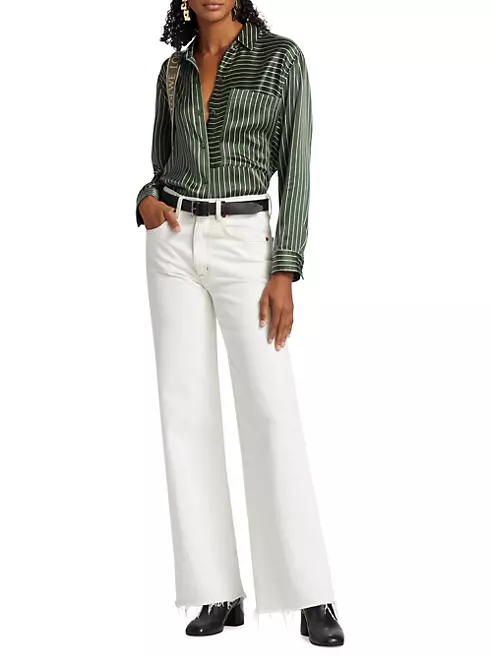 3D Monogram Stripe Accent Pajama Pants - Women - Ready-to-Wear
