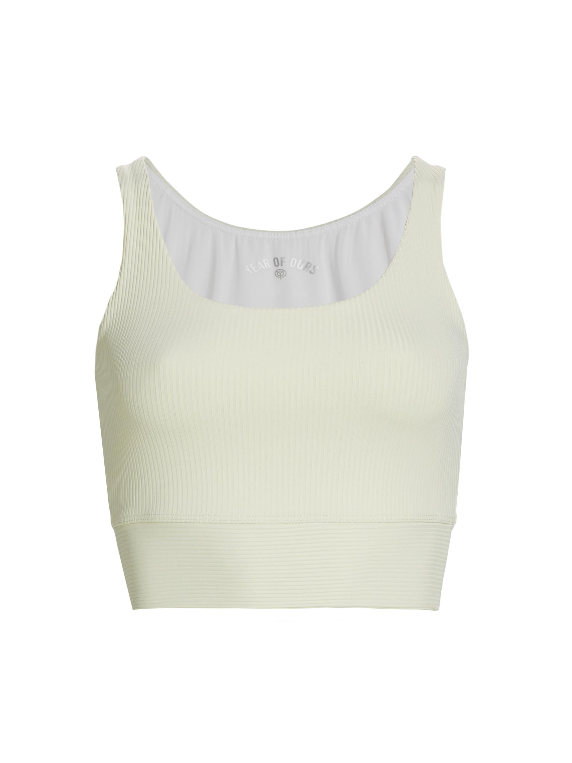 Year of Ours Women's Ribbed Gym Racerback Bra - Bone
