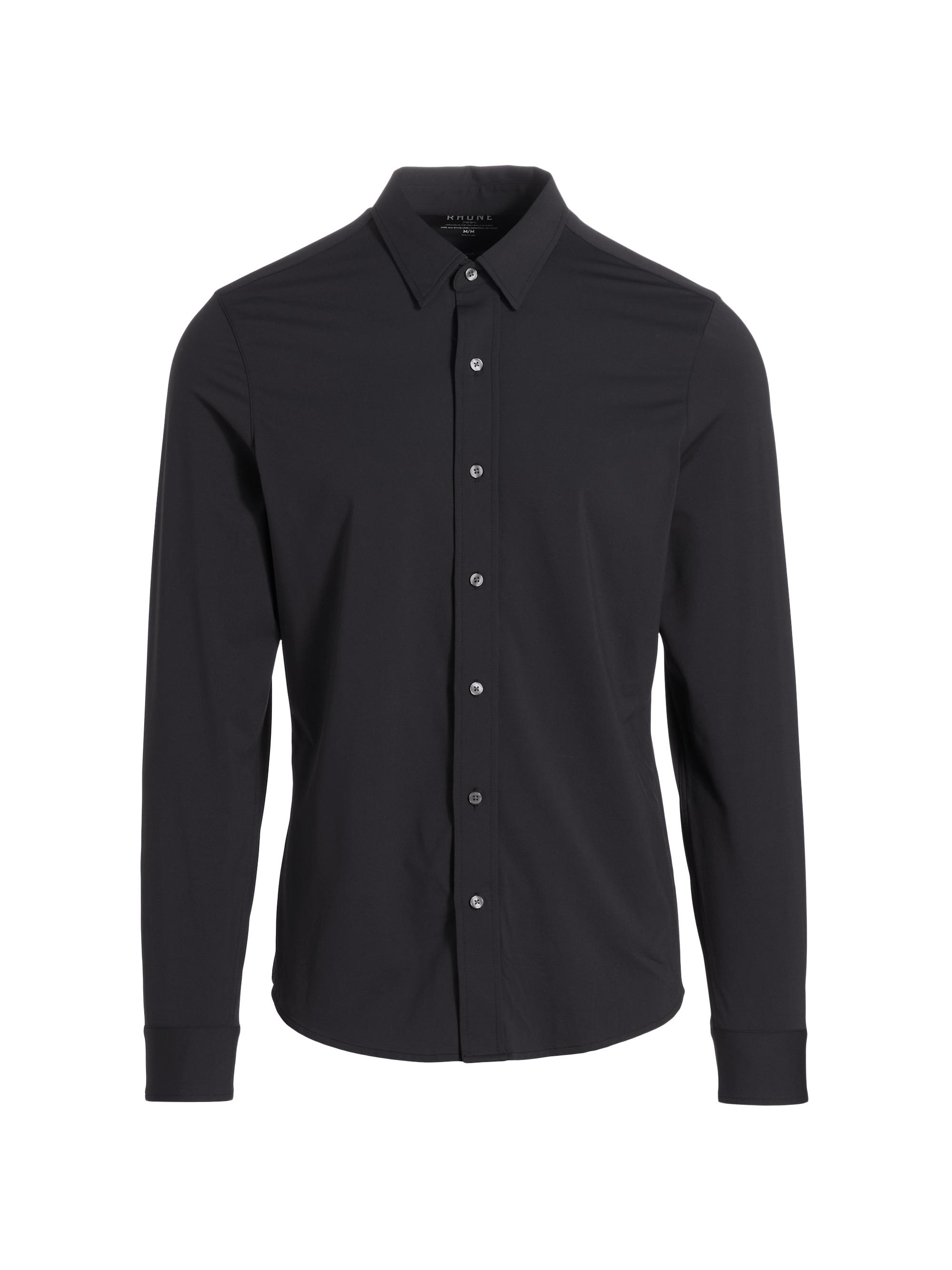 Rhone Men's Commuter Collared Shirt - Black