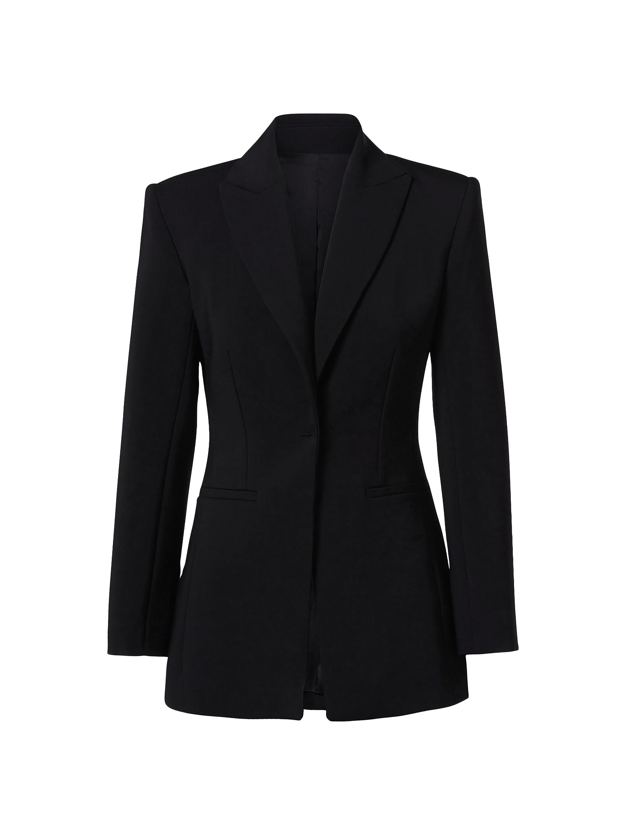 Scanlan Theodore Women's Tailored Single-Button Blazer - Black