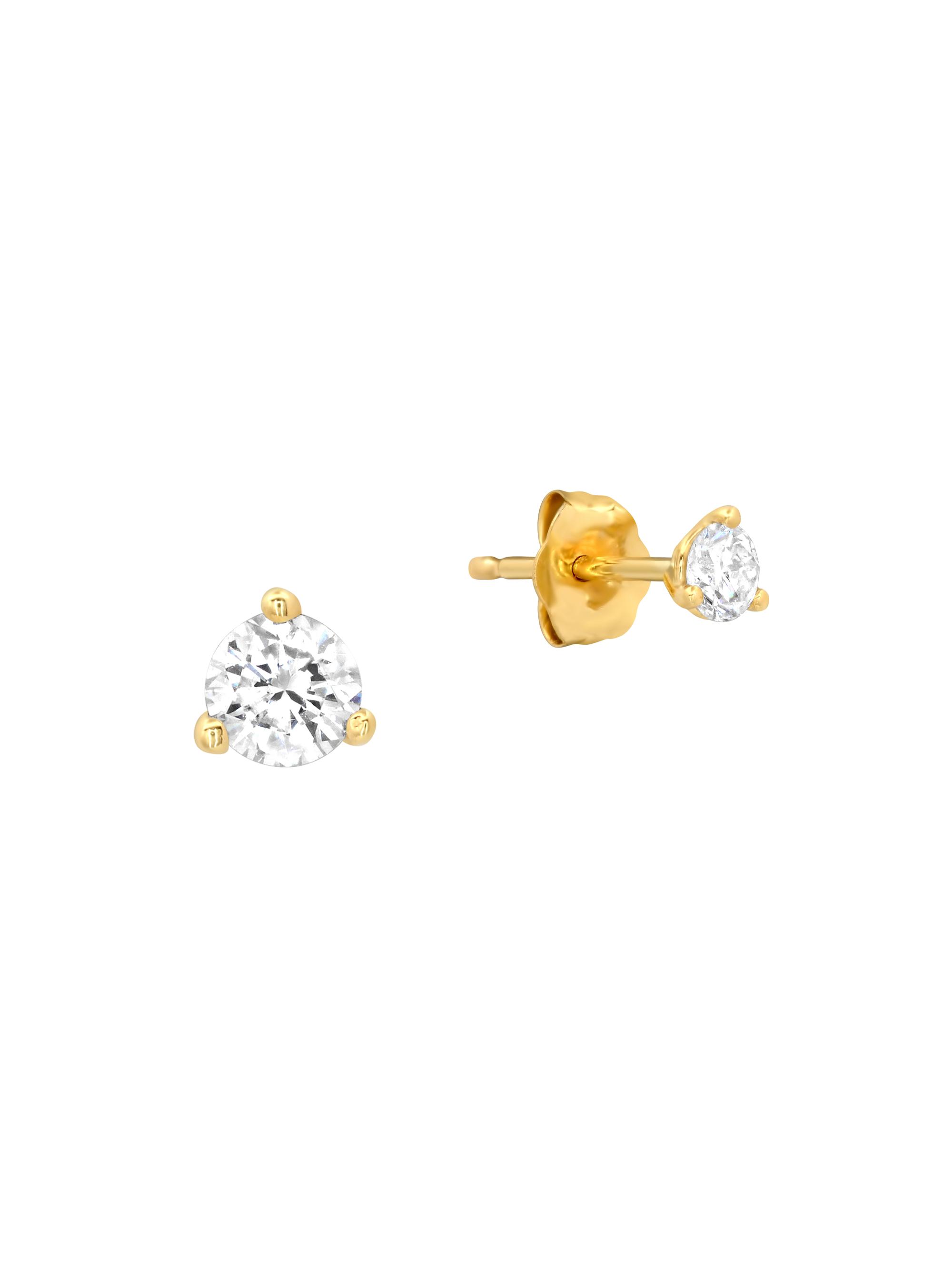 Shylee Rose Jewelry Women's 14K Yellow Gold & 0.16 TCW Diamond Stud Earrings - Yellow Gold