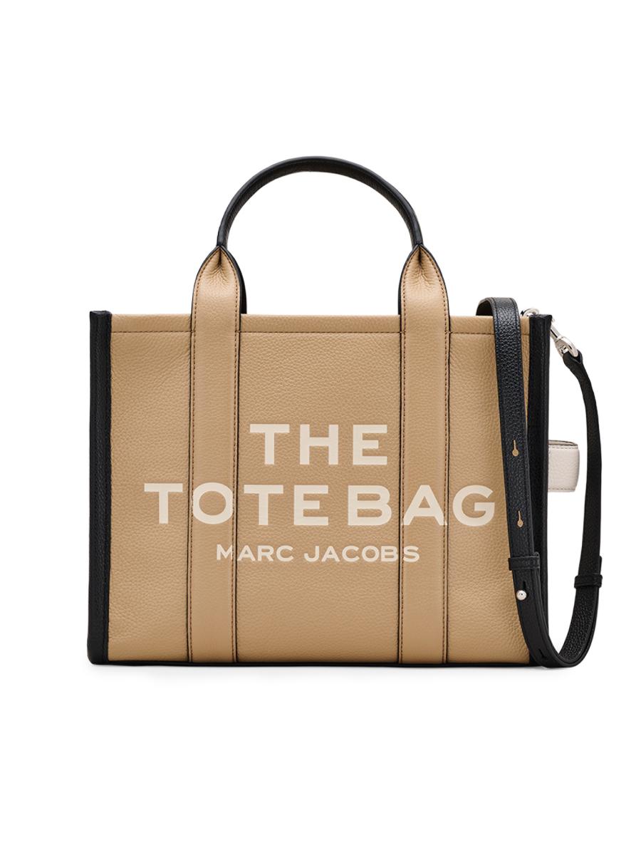 Marc Jacobs Women's The Colorblock Leather Medium Tote In Sand