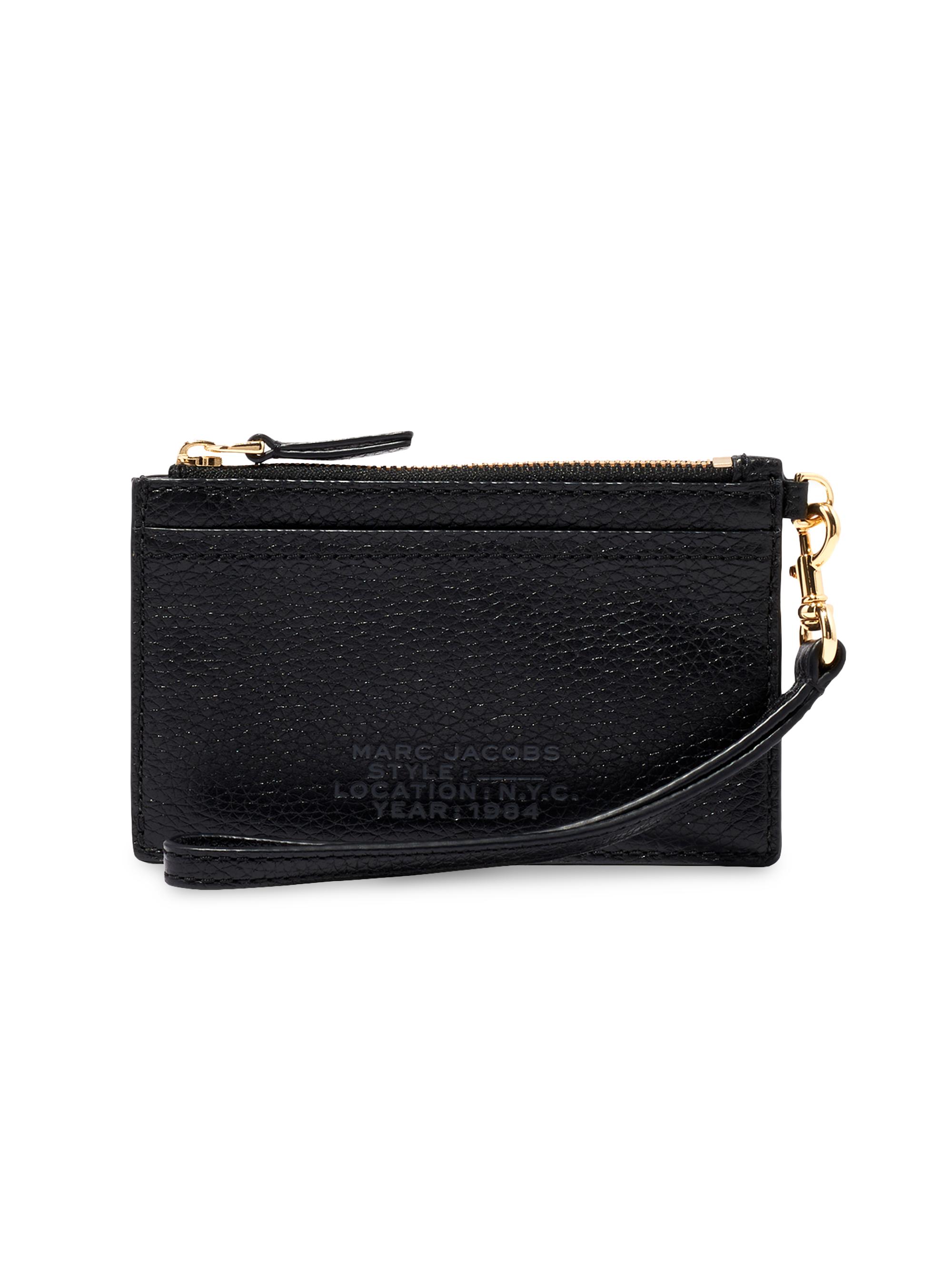 Marc Jacobs Women's The Top Zip Wristlet Wallet - Black