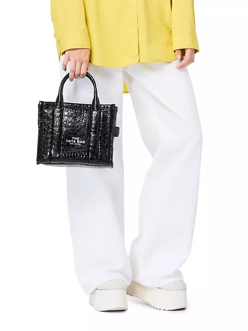 Marc Jacobs Women's The Croc-Embossed Mini Tote Bag