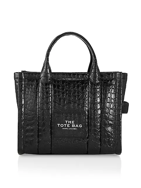 Marc Jacobs Black Medium The Croc Tote Bag