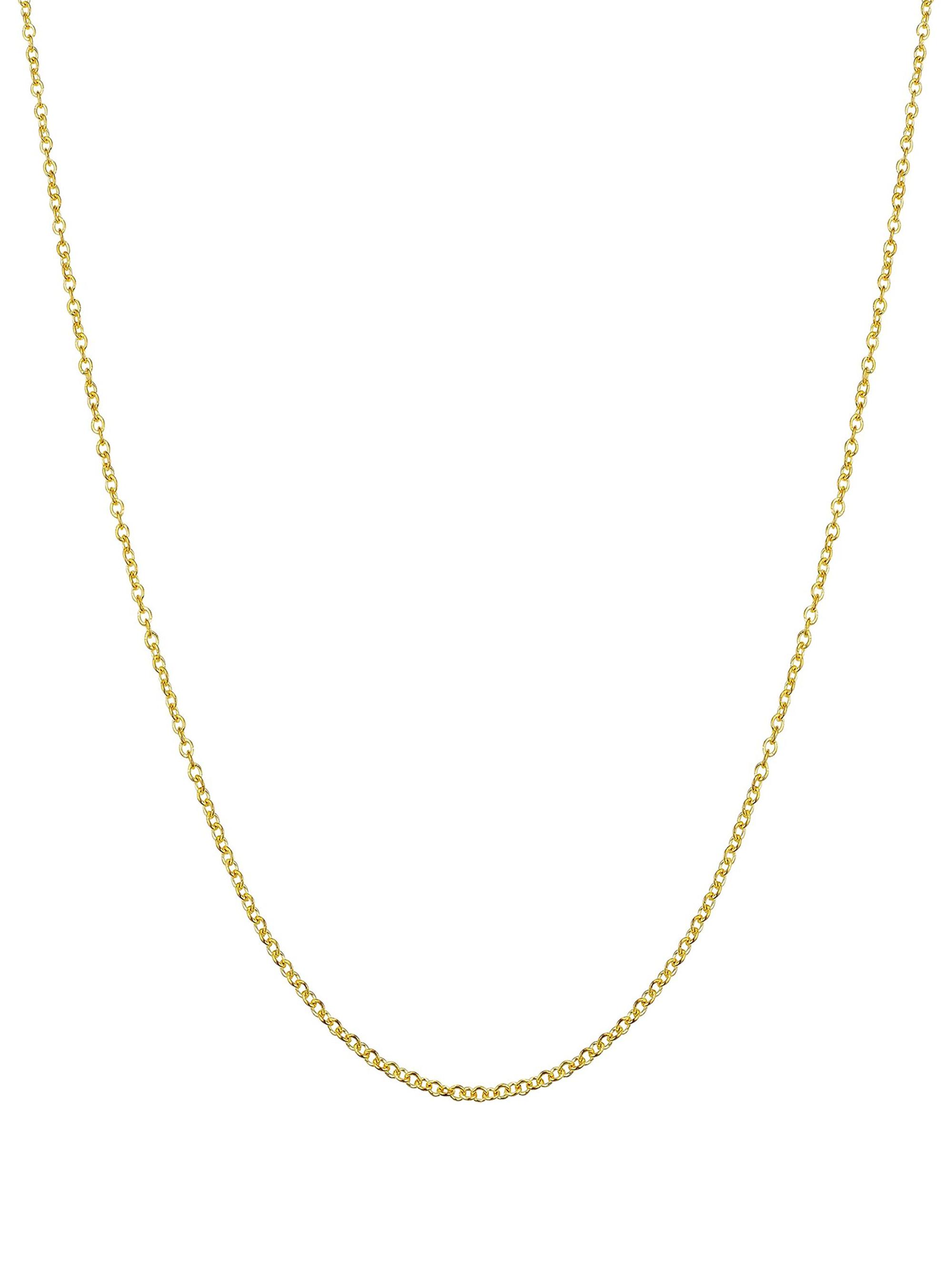 Oradina Women's 14K Yellow Solid Gold Rimini Rolo Chain - Yellow Gold