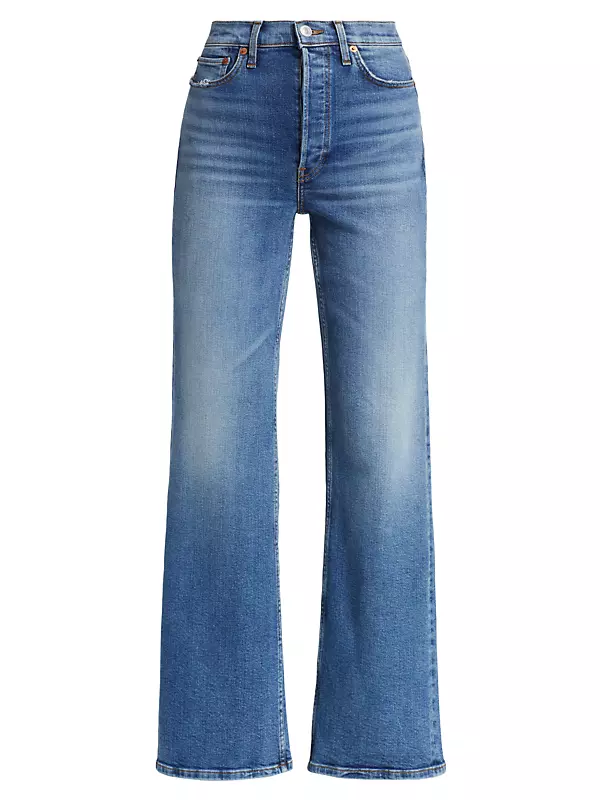 Vintage High Waisted Denim Jeans 70s Stonewash Wide Leg Pants Kmart  Sanforized Size 30 
