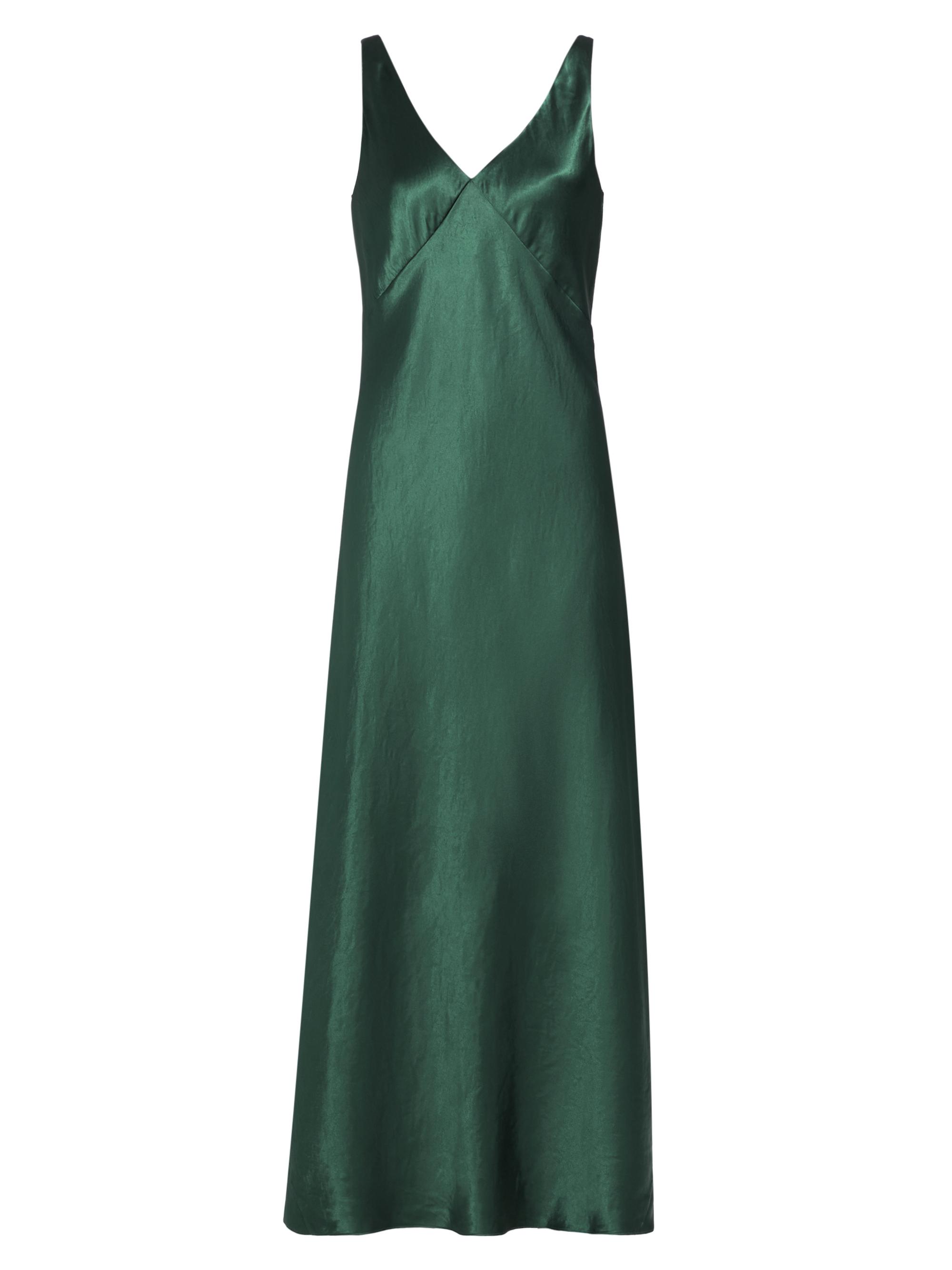 Vince Women's V-Neck Maxi Slip Dress - Jade Lake