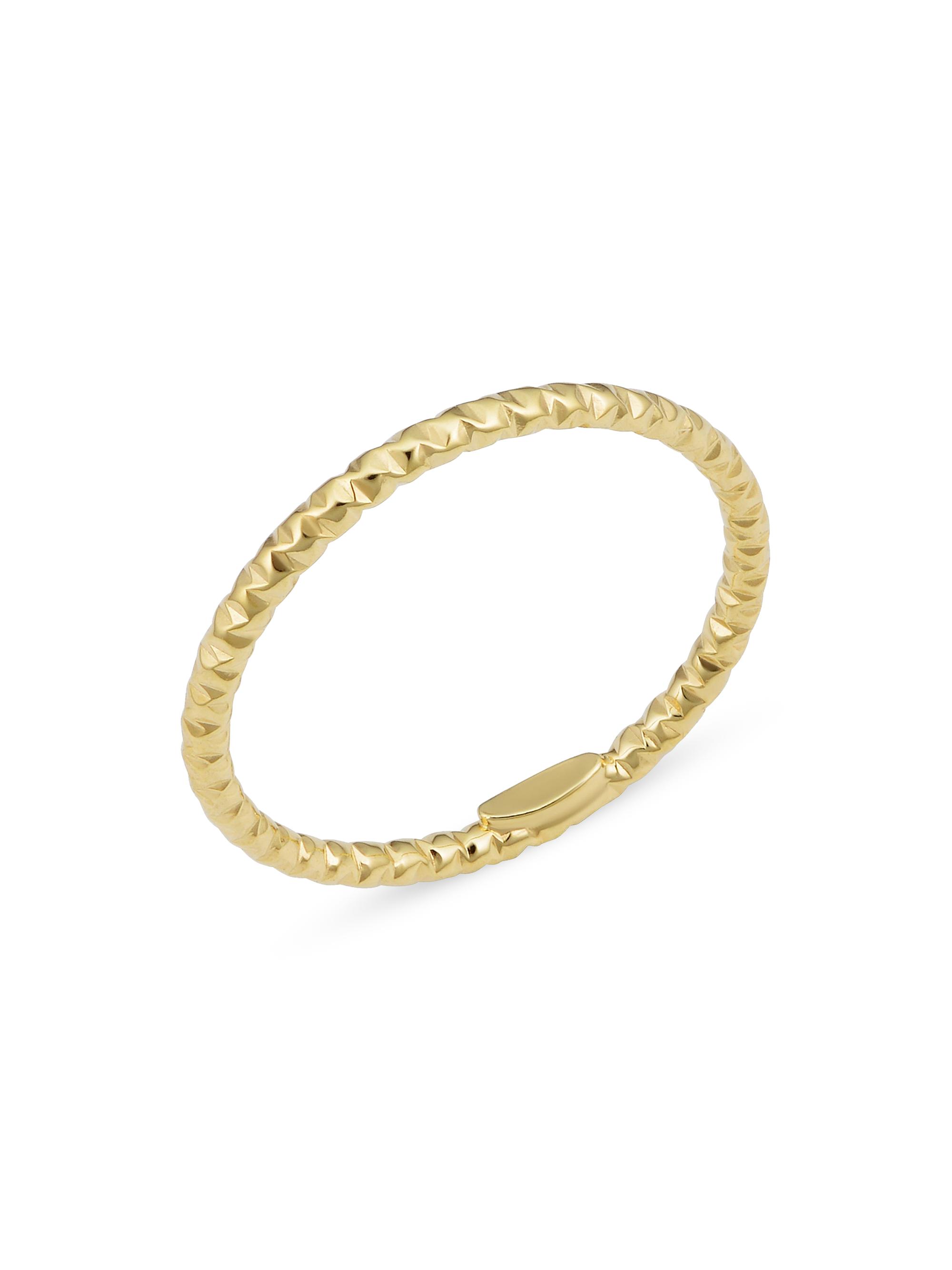 Oradina Women's 14K Yellow Solid Gold Skyline Ring - Yellow Gold