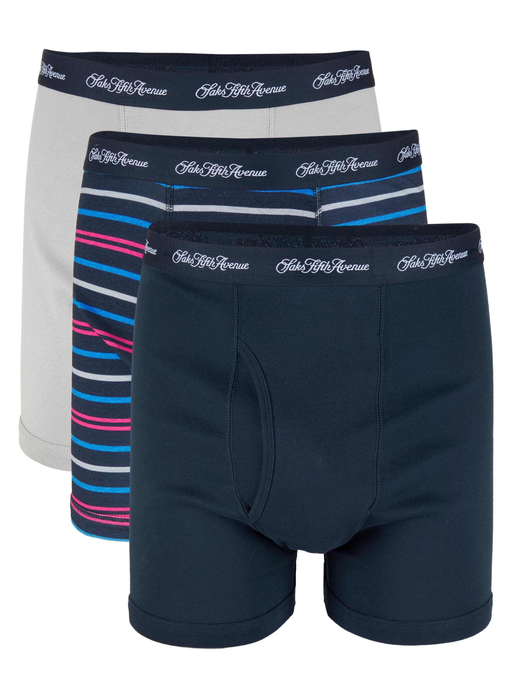 Saks Fifth Avenue Men's Boxer Brief 3-Pack - Navy Blazer