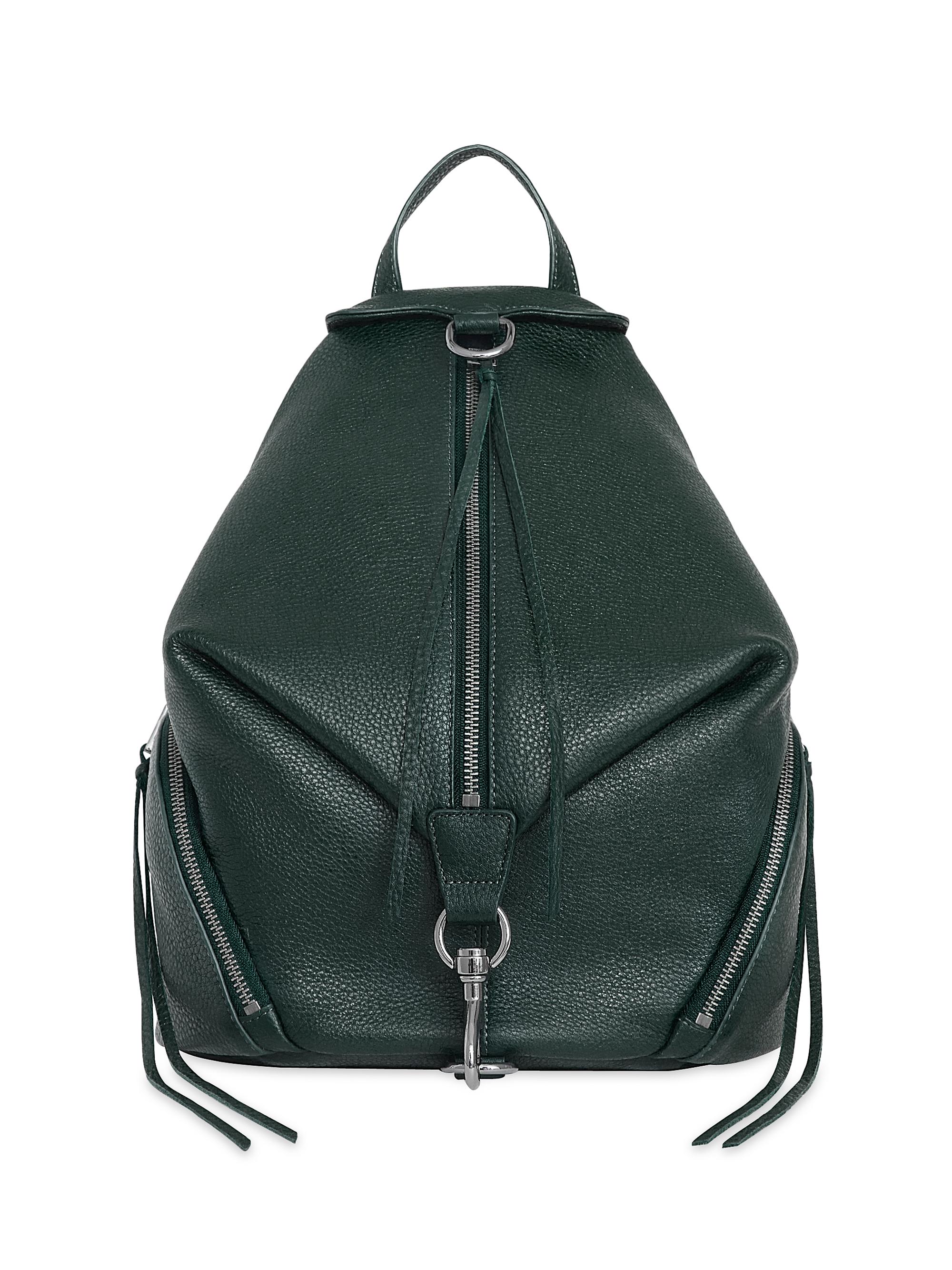 Rebecca Minkoff Julian pebbled leather backpack $348 REBECCA MINKOFF Black Pebbled 100% Leather Moto Backpack  main image 4