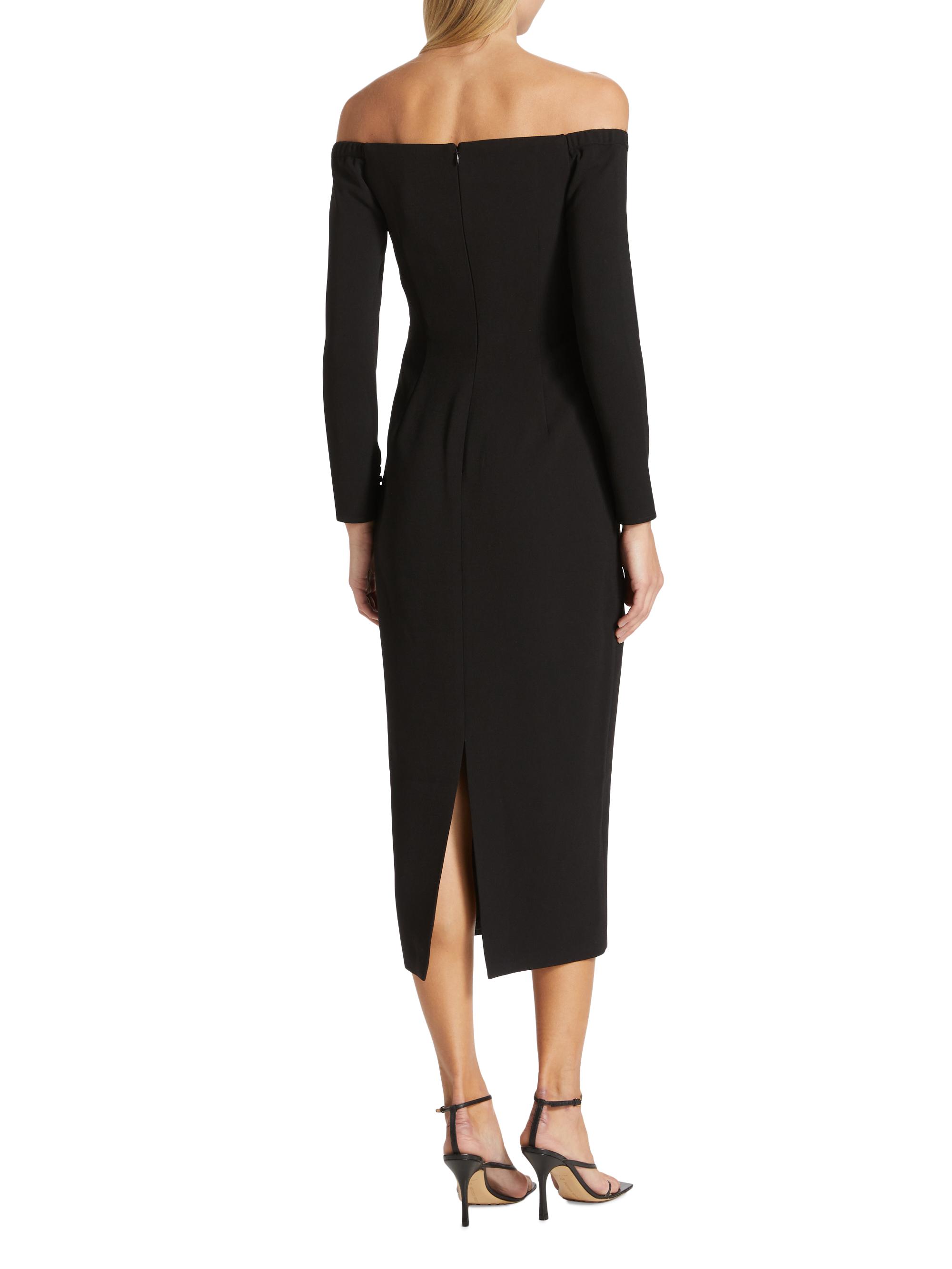 Self-Portrait Embellished Molded Midi-Dress | Saks Fifth Avenue