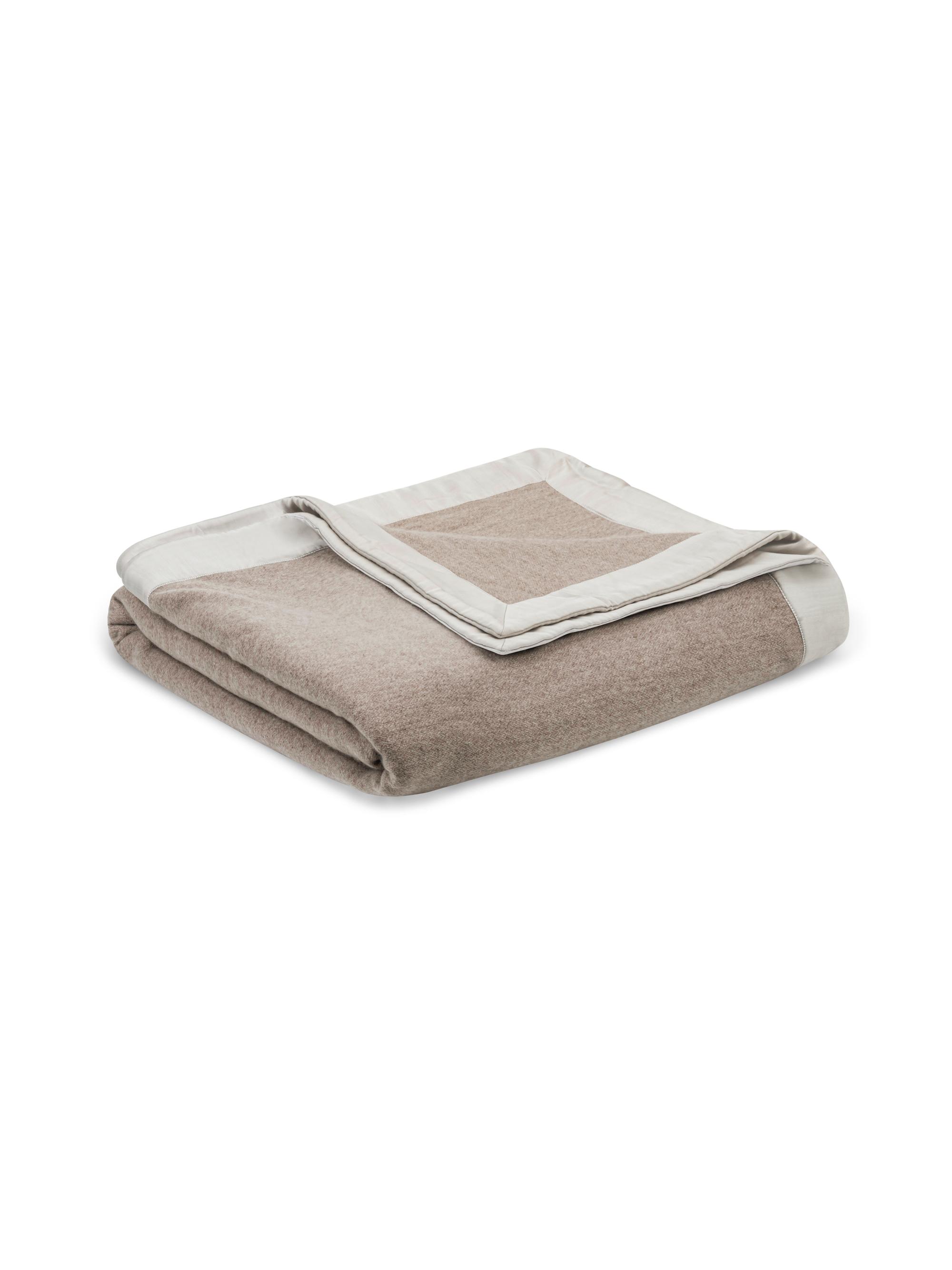 Home Treasures Brunello Cashmere Coverlet - Carob European