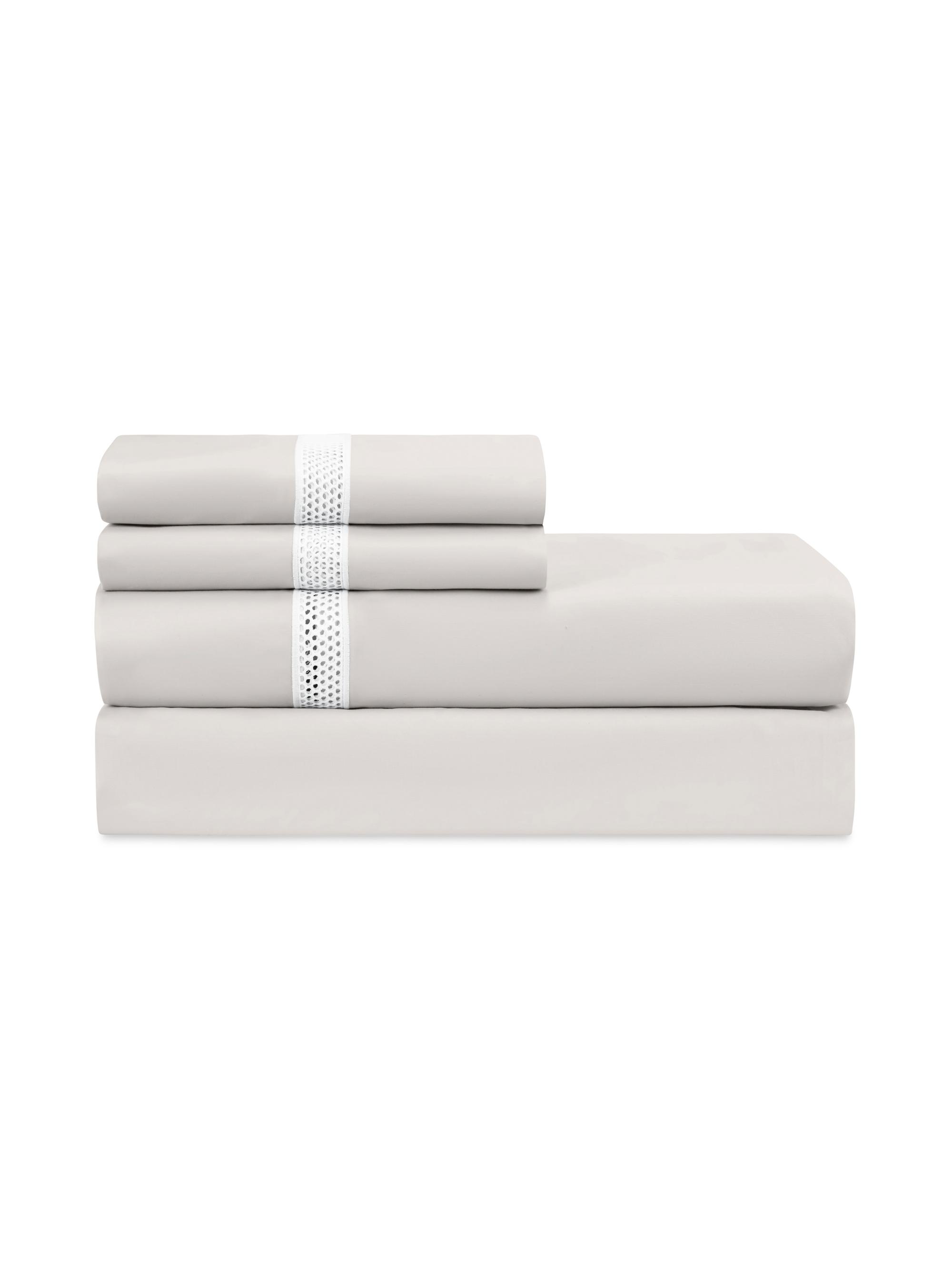 Home Treasures Queen Riley 500-Thread Count Egyptian Cotton Sheet Set - Oyster Queen