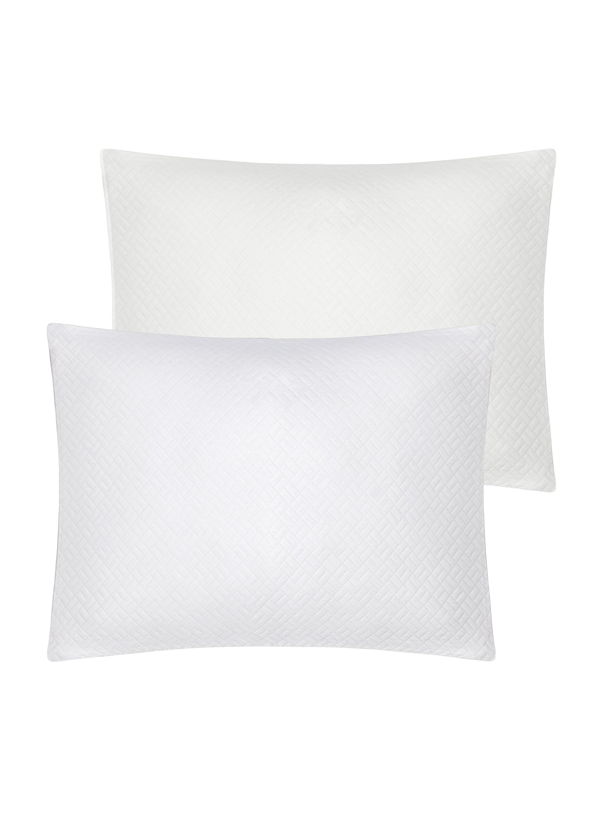 Home Treasures Savannah Quilted Cotton Euro Sham - White