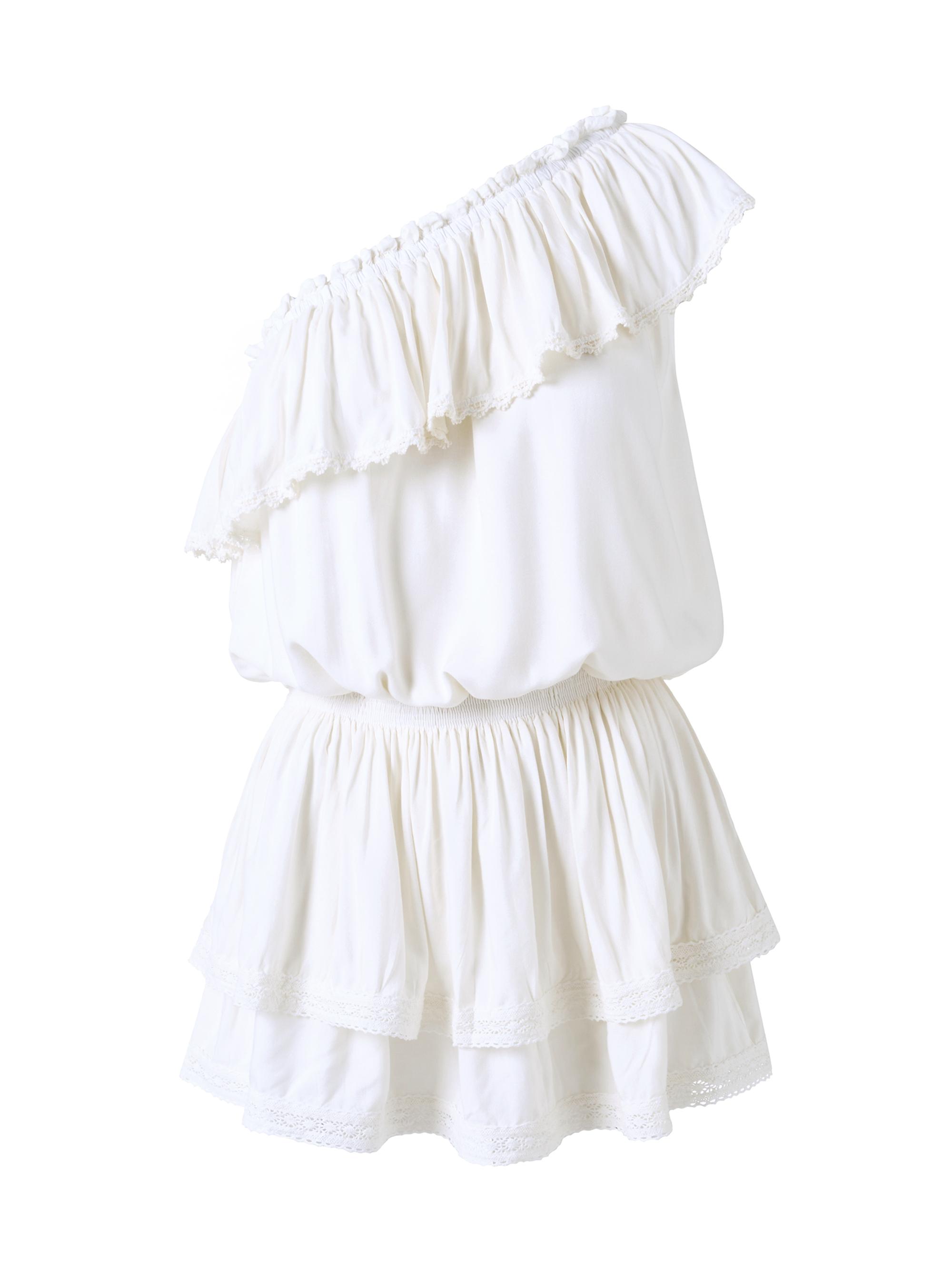 Melissa Odabash Women's Debbie One-Shoulder Coverup Dress - Cream