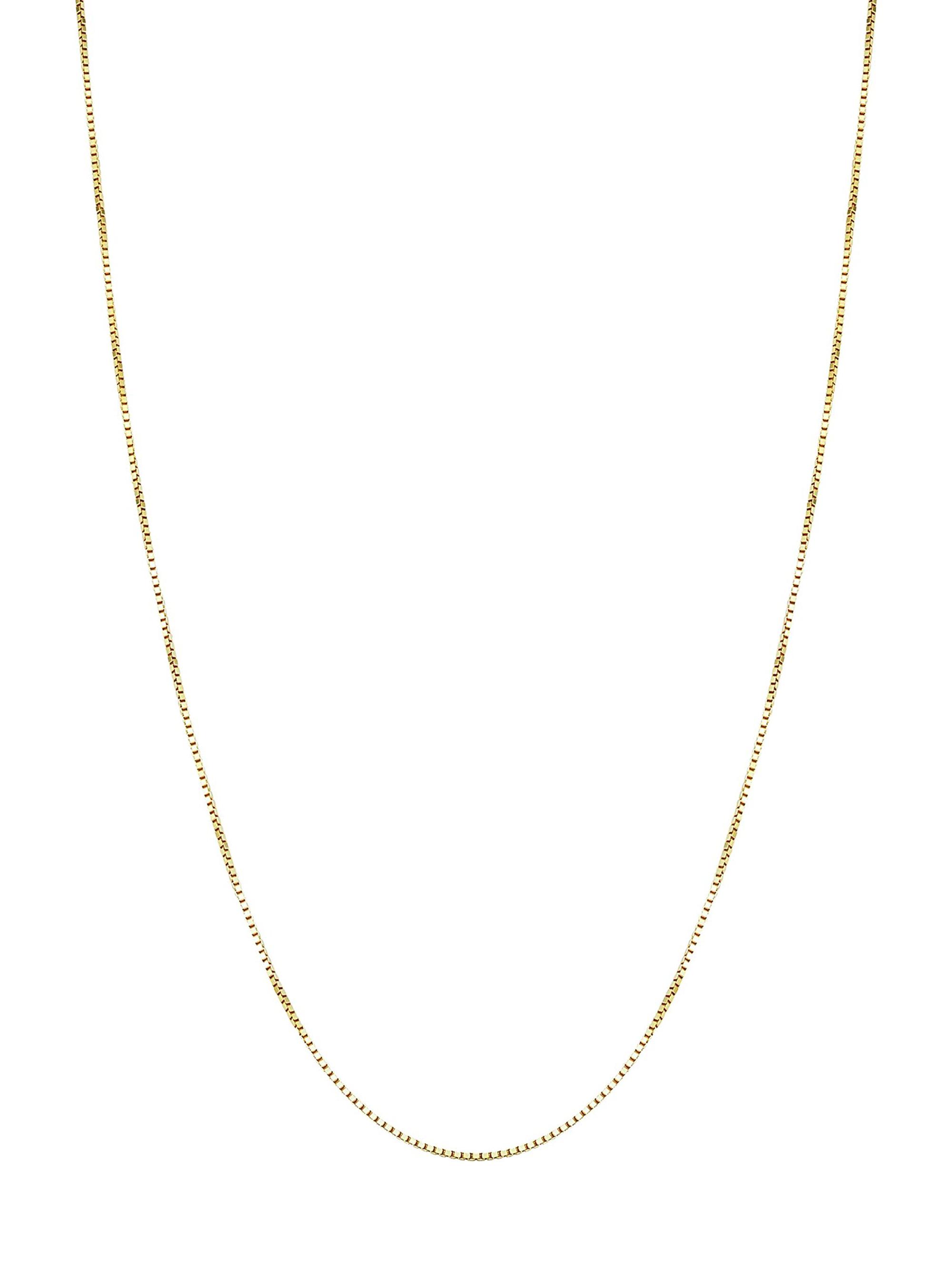 Oradina Women's 14K Yellow Solid Gold Bodega Box Chain - Yellow Gold