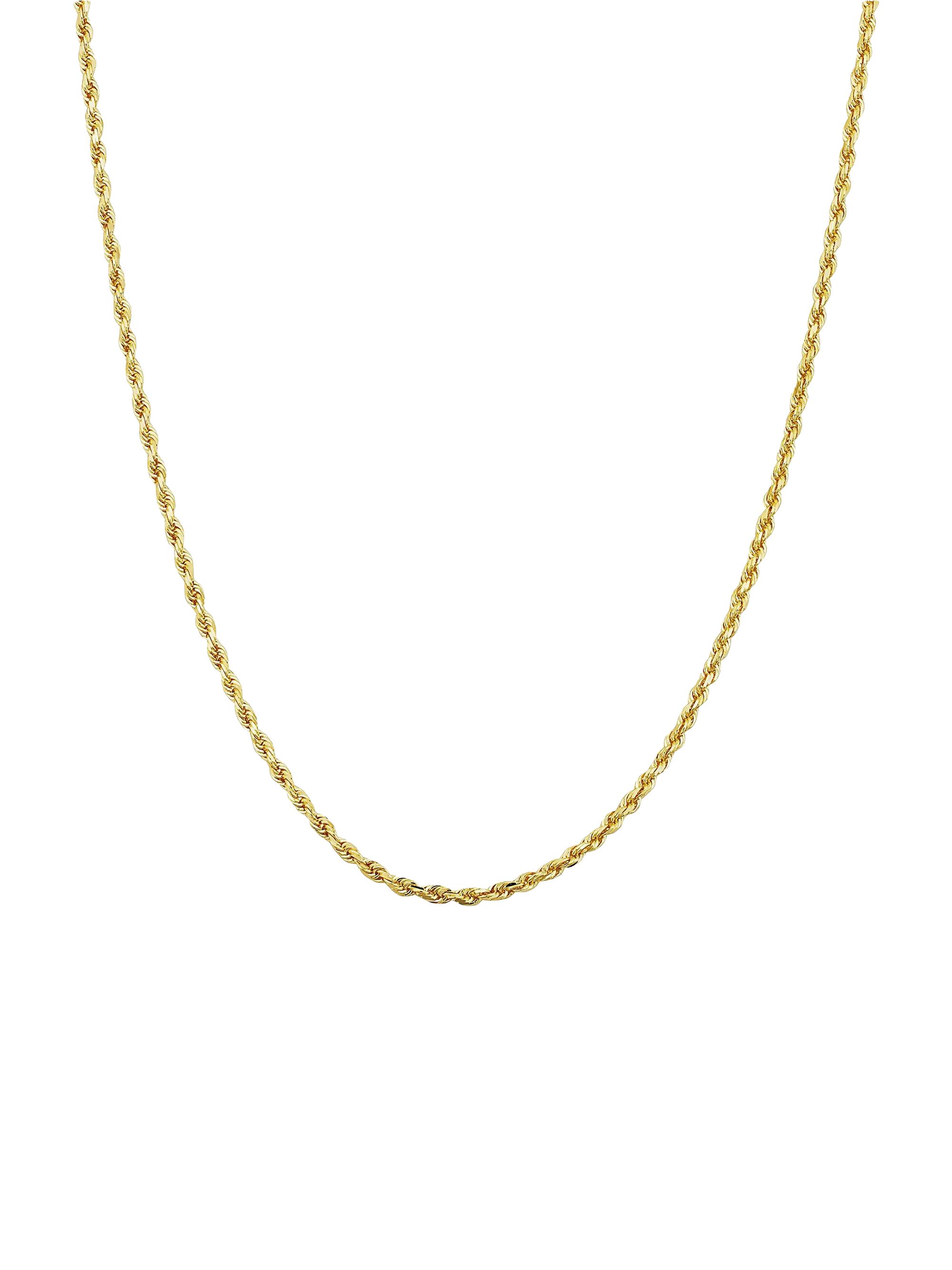 Oradina Women's 14K Yellow Solid Gold Roman Rope Choker - Yellow Gold