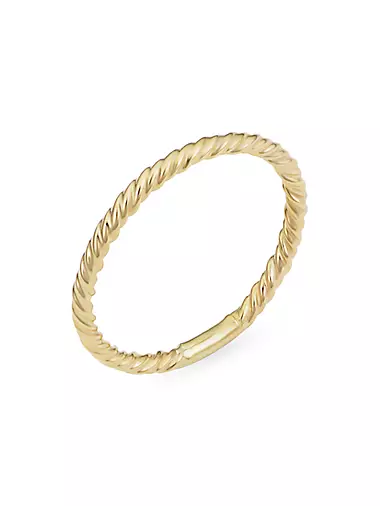 14K Yellow Solid Gold Dawn Ring