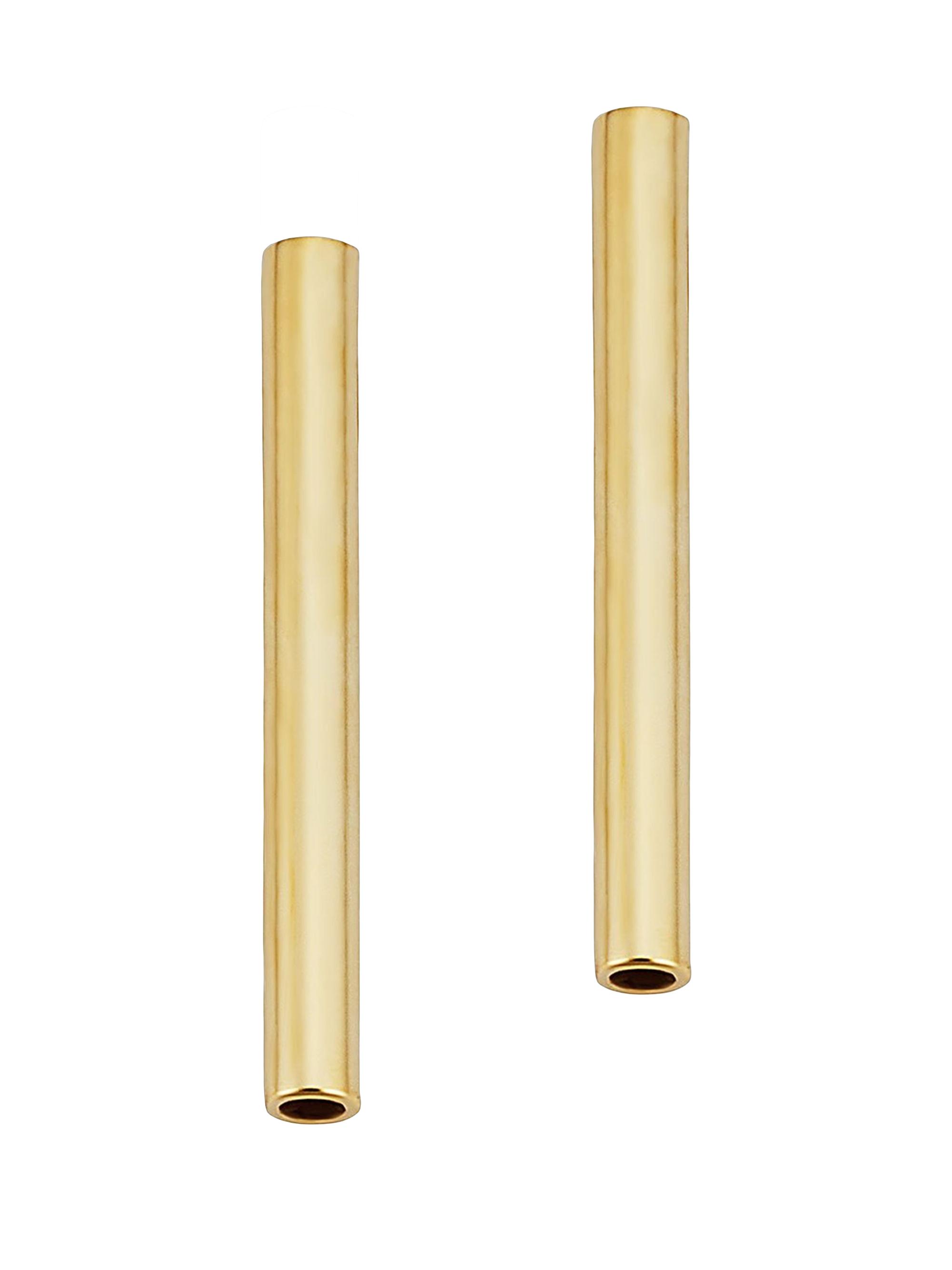 Oradina Women's 14K Yellow Solid Gold Arezzo Studs - Yellow Gold