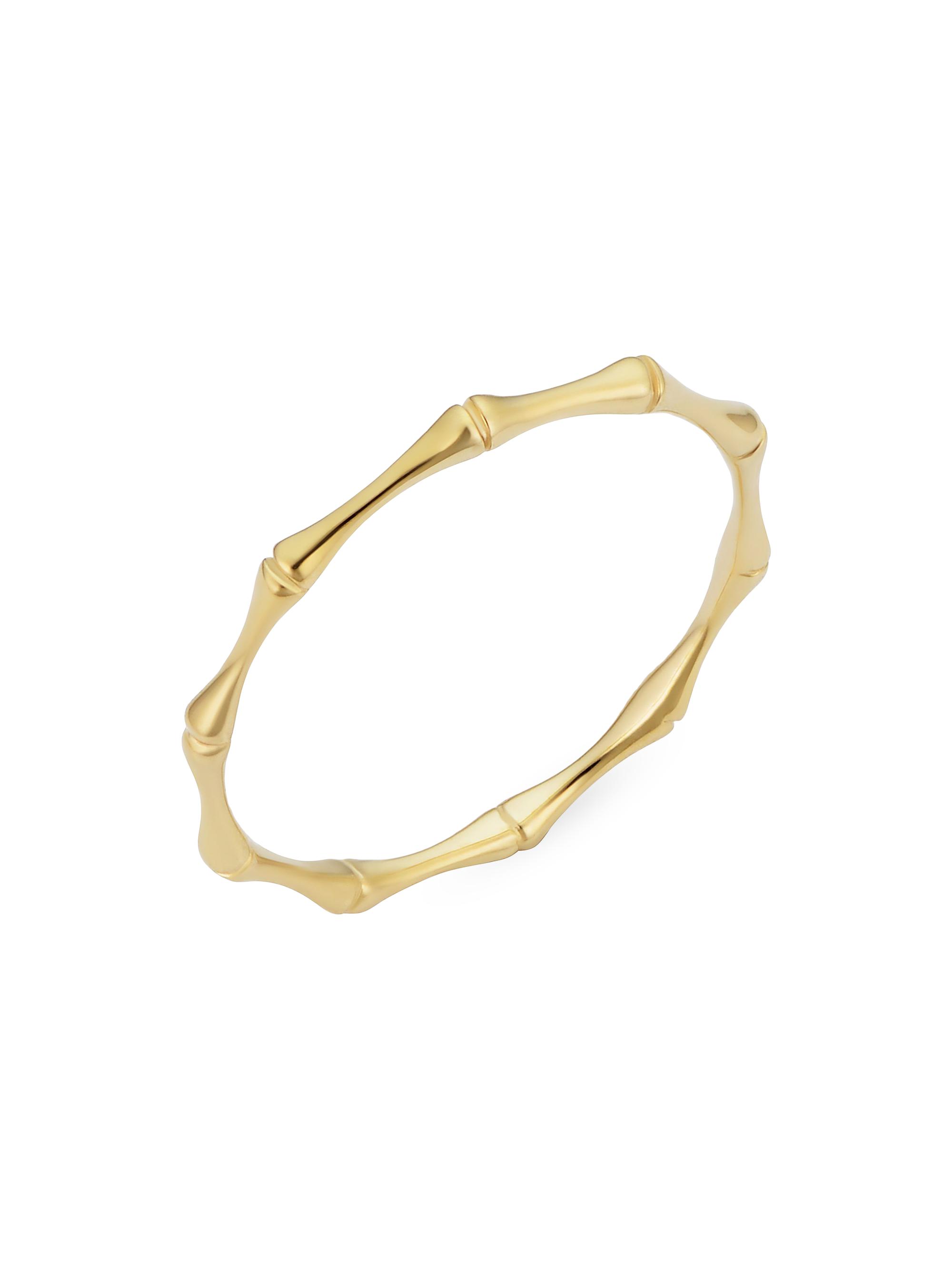 Oradina Women's 14K Yellow Solid Gold Amalfi Petite Ring - Yellow Gold