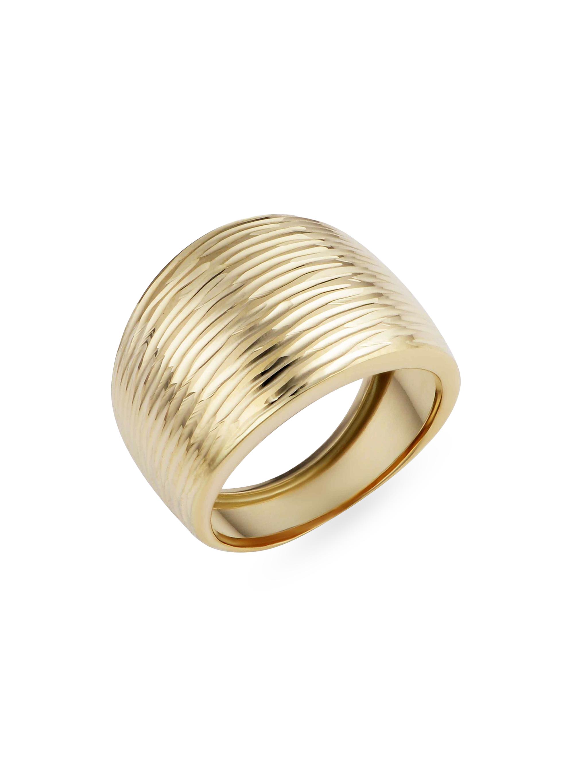 Oradina Women's 14K Yellow Solid Gold Dinner Party Ring - Yellow Gold