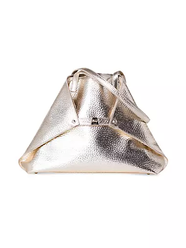 Medium Ai Metallic Leather Shoulder Bag