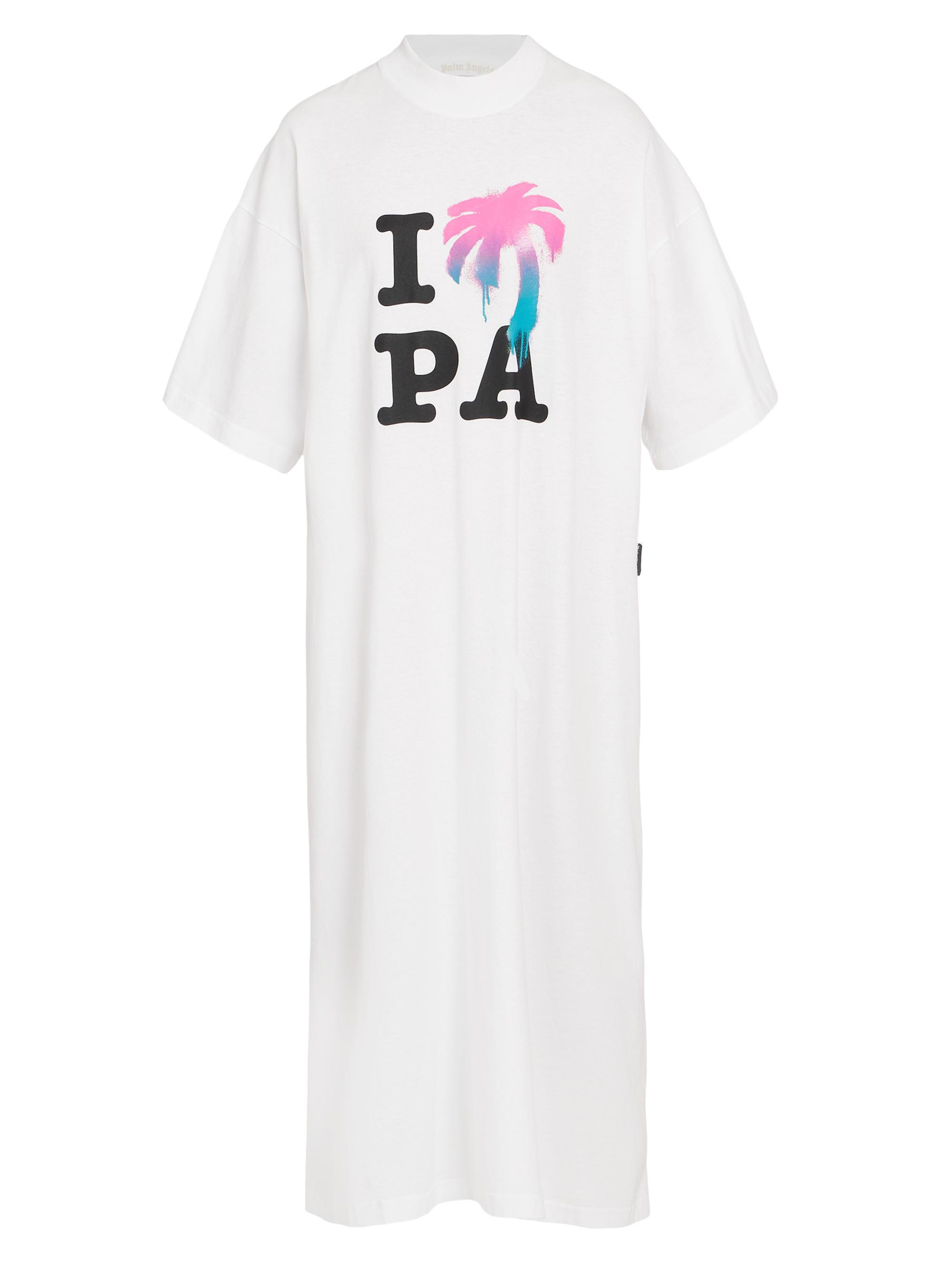palm angels oversized t shirt dress PALM ANGELS Classic Overlogo Tee Dress Girls