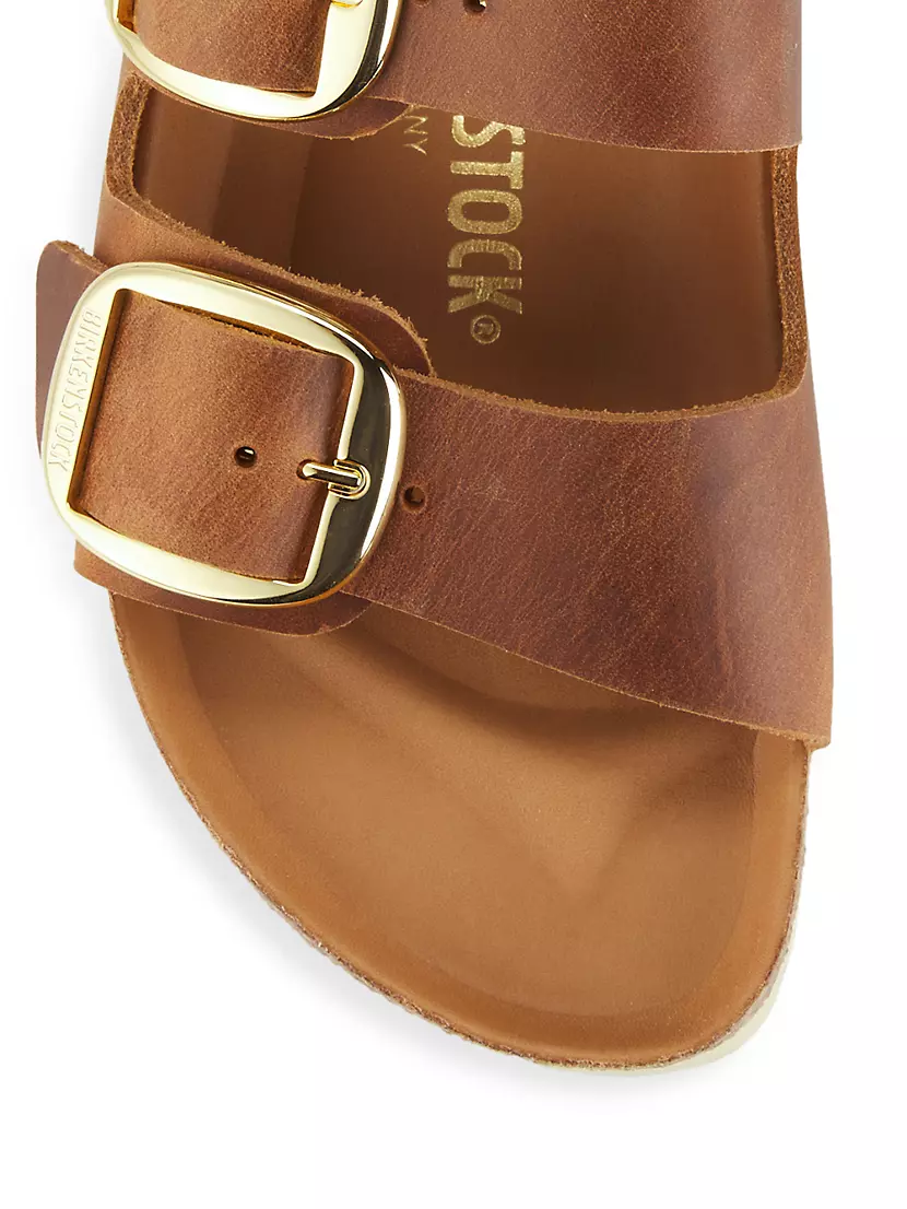 Milano Big Buckle Natural Leather Patent High Shine Butter