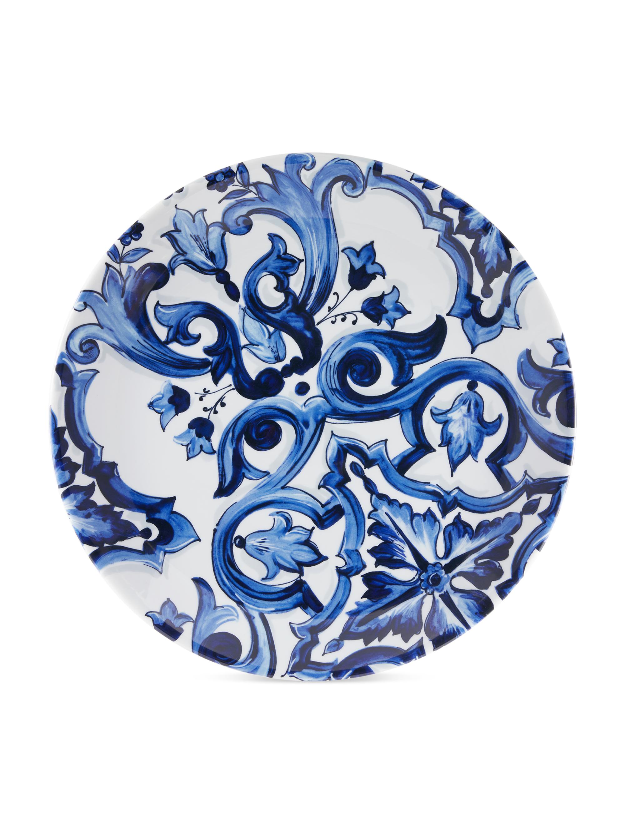Dolce & Gabbana Blue Mediterraneo Stella Medium Round Serving Plate