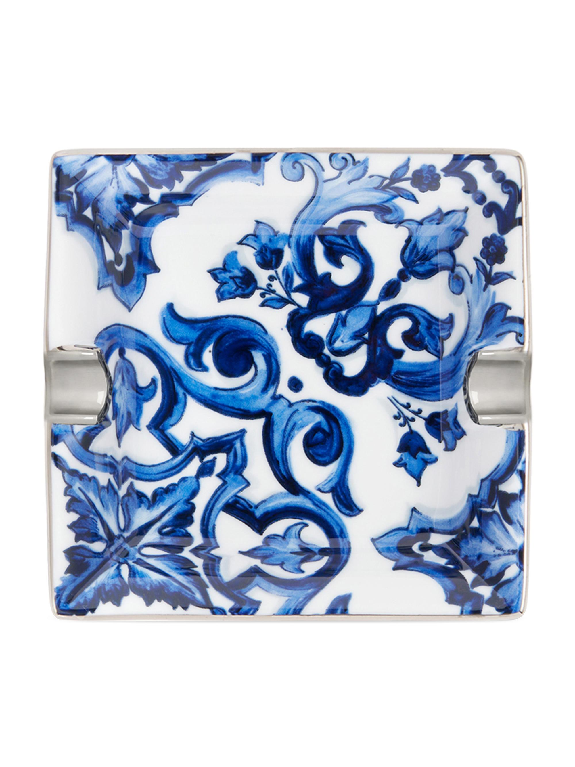 Dolce & Gabbana Blue Mediterranean Ashtray - White Blue