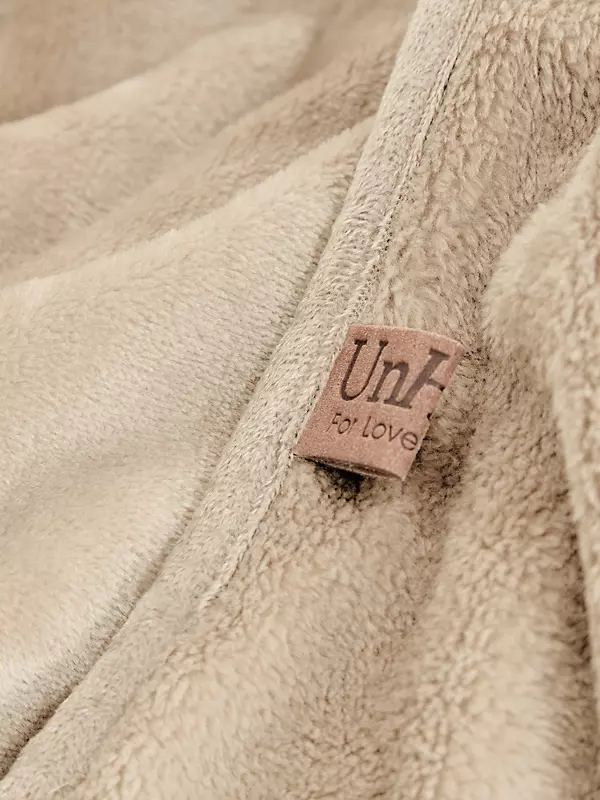 UnHide Lil' Marsh X-Small Plush Blanket in Greige Goose