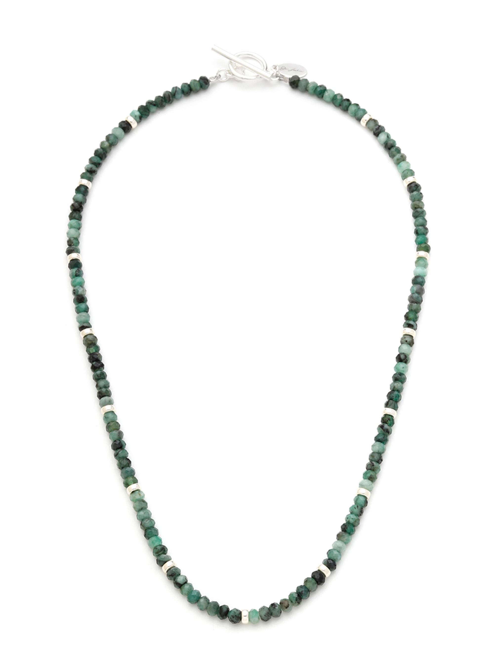Jan Leslie Men's Emerald Beaded Necklace - Emerald