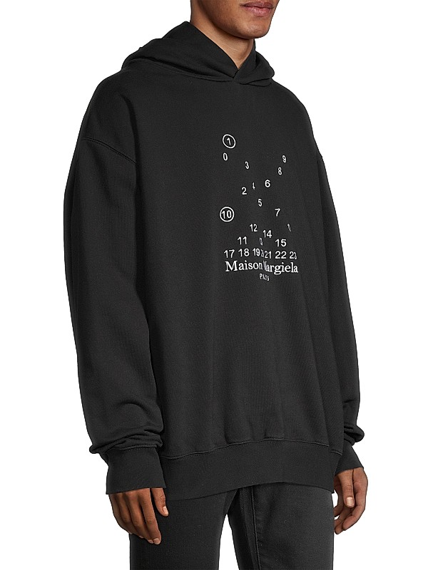 Shop Maison Margiela Bubble Embossed Logo Hoodie | Saks Shop Maison Margiela Bubble Embossed Logo Hoodie | Saks