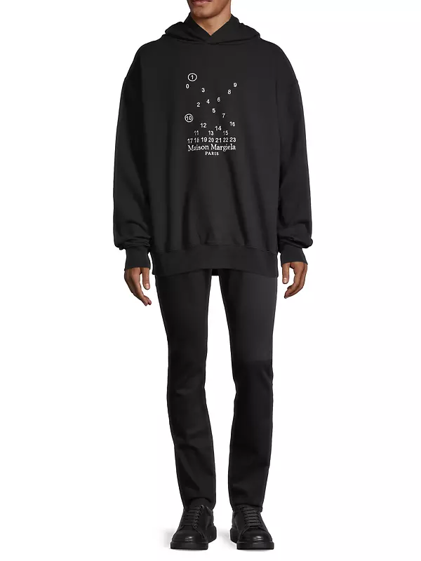 Shop Maison Margiela Bubble Embossed Logo Hoodie | Saks Shop Maison Margiela Bubble Embossed Logo Hoodie | Saks