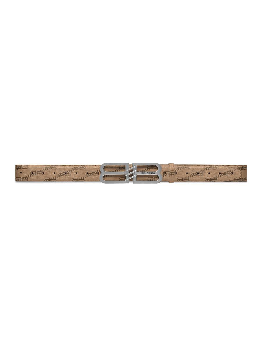 Balenciaga Bb Signature Belt 40mm Bb Monogram Coated Canvas