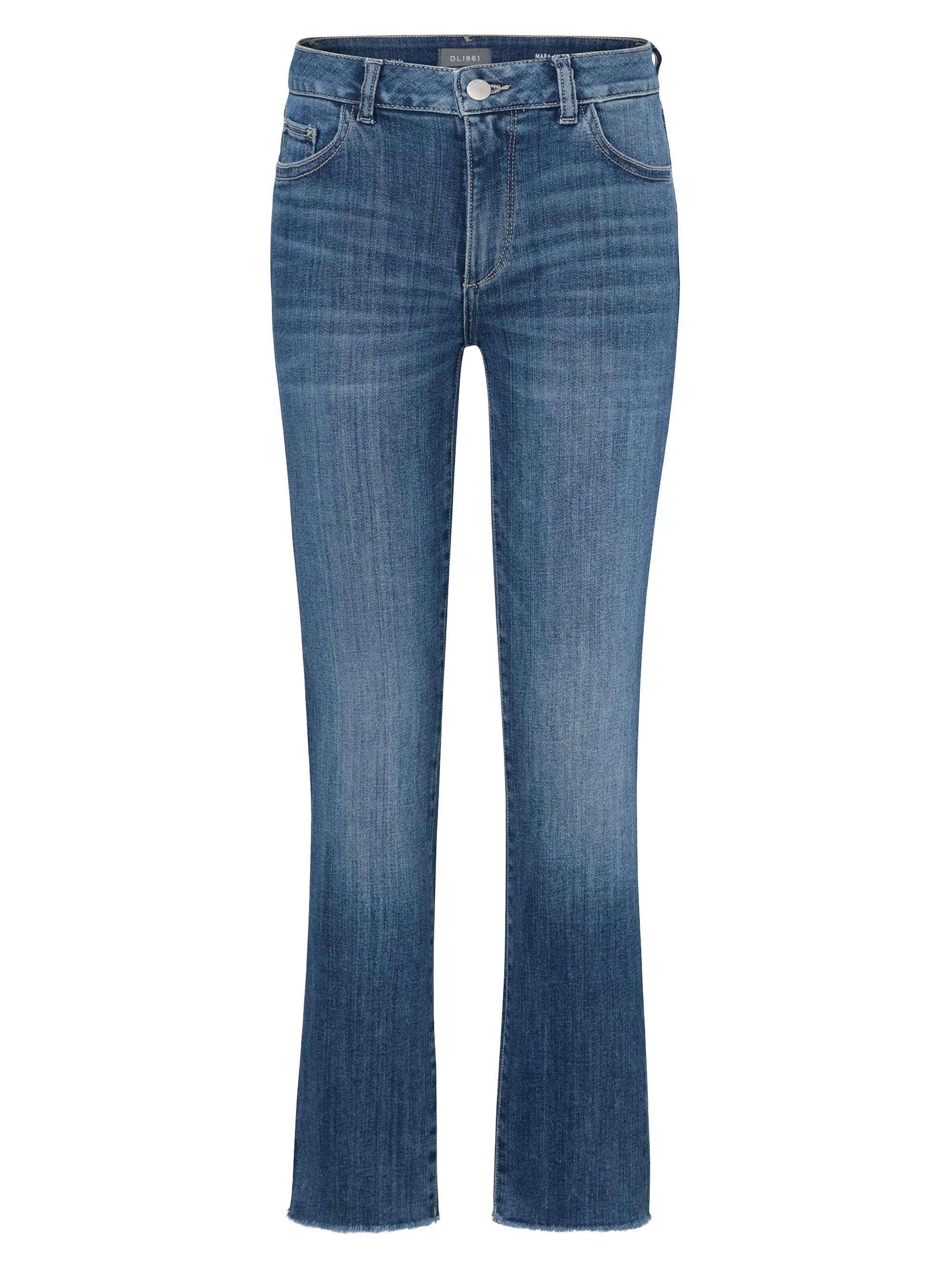 DL1961 Women's Mara Straight Mid Rise Instasculpt Ankle Jeans - Chancery