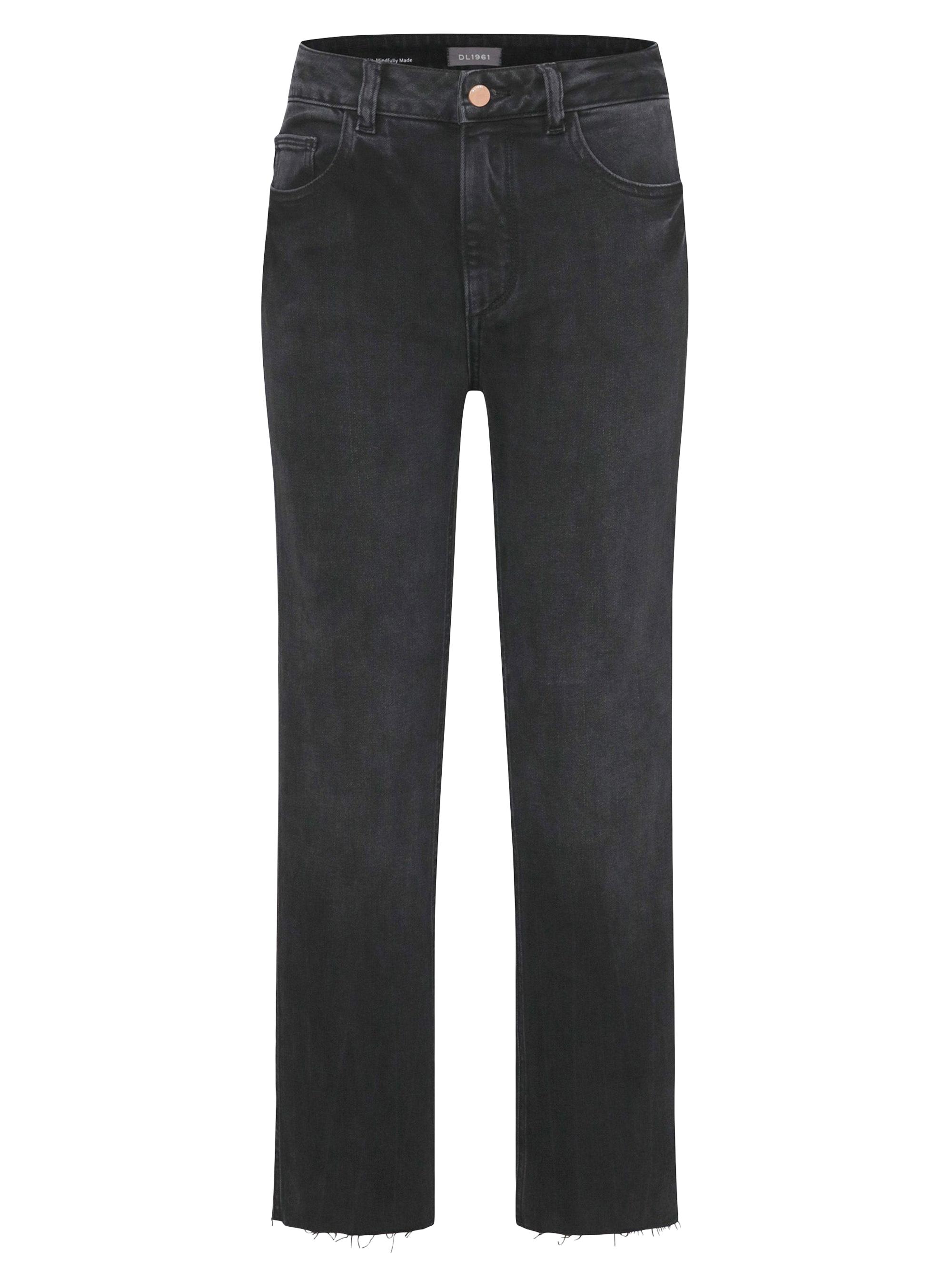 DL1961 Women's Patti Straight High Rise Vintage Ankle Jeans - Corvus