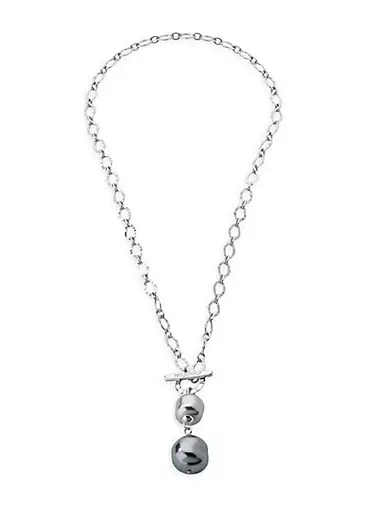 Ross-Simons - 7-8mm Cultured Pearl Necklace, Silver Magnetic Clasp. 24