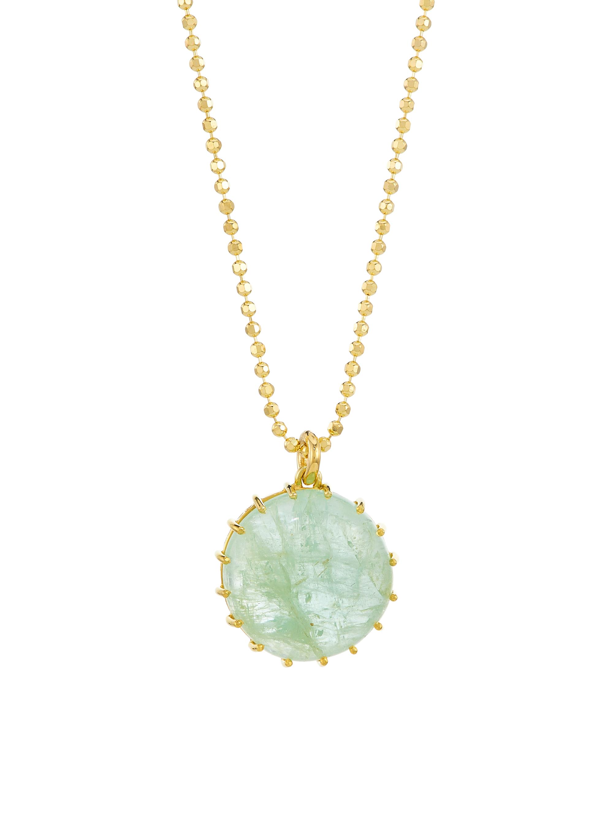 Renee Lewis Women's 18K Yellow Gold & Emerald Pendant Necklace - Yellow Gold