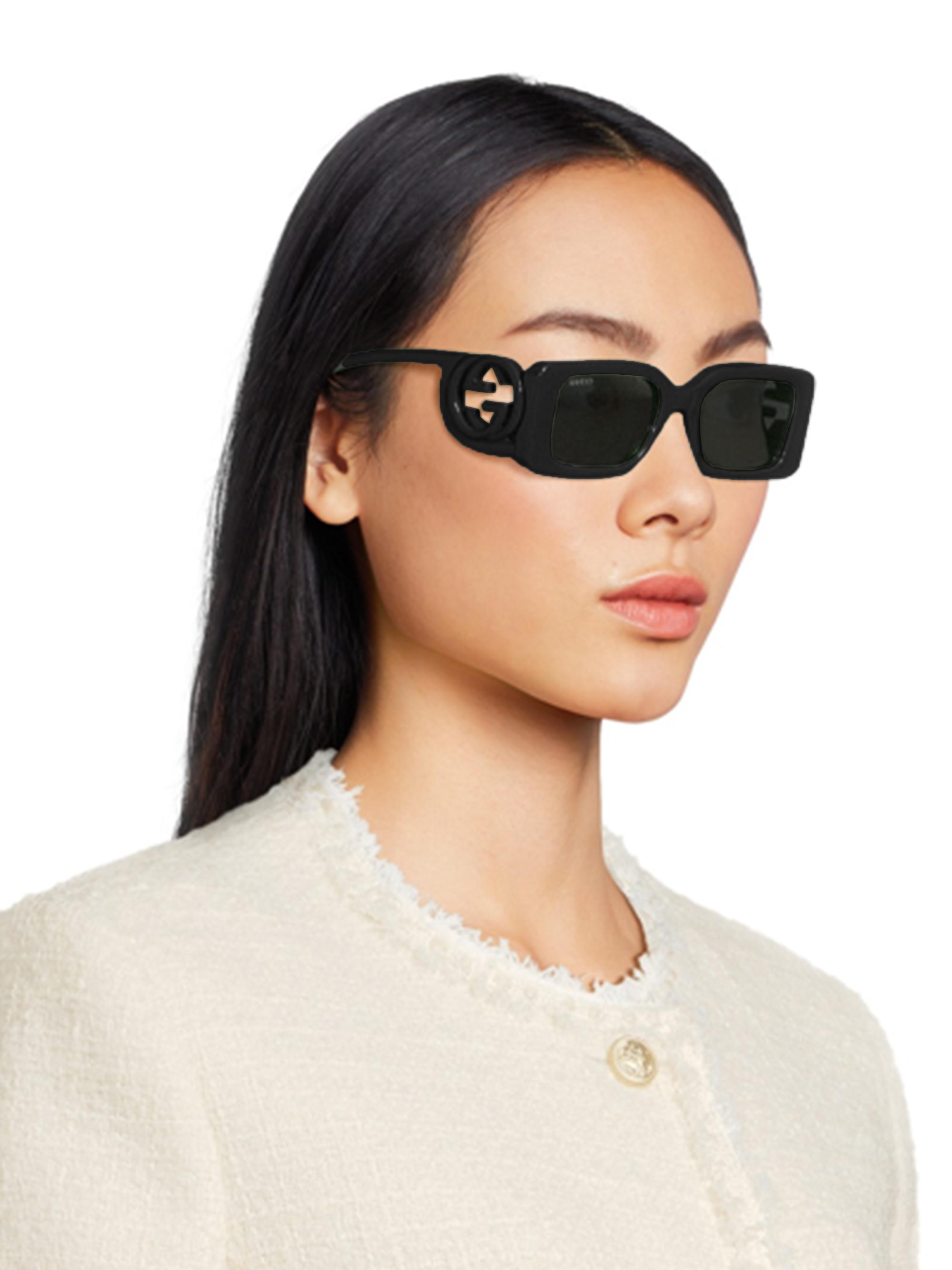 Gucci Chaise Longue 54MM Rectangular Sunglasses | Saks Fifth Avenue