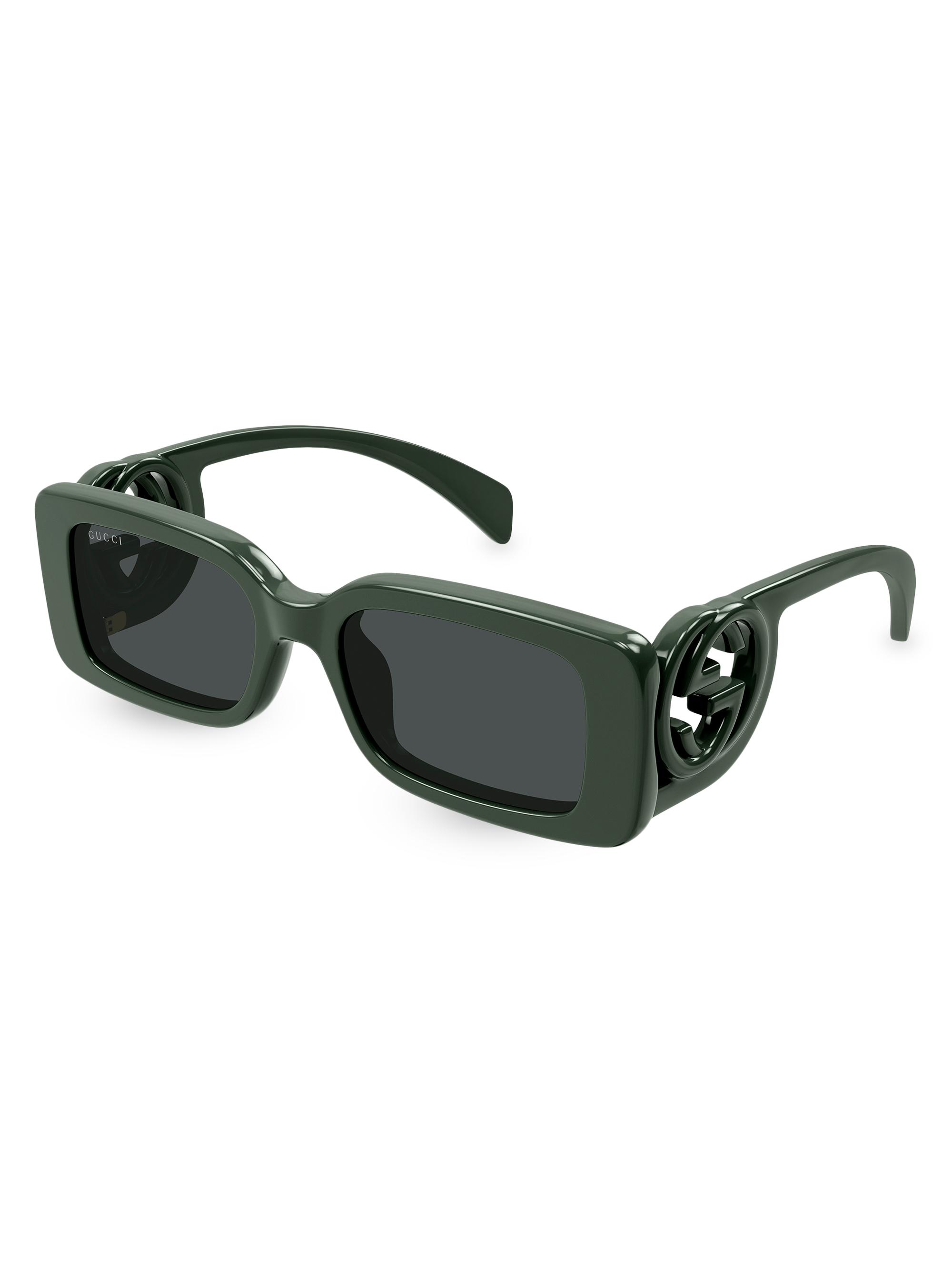 Gucci New Pop Web 52MM Rectangular Sunglasses | Saks Fifth Avenue