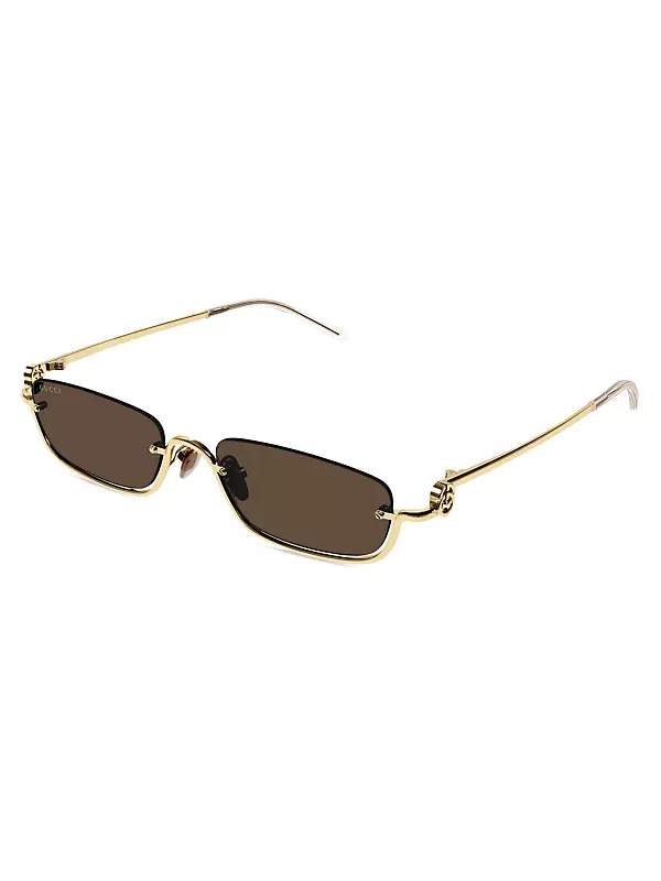 GG Upside Down 55MM Rectangular Sunglasses